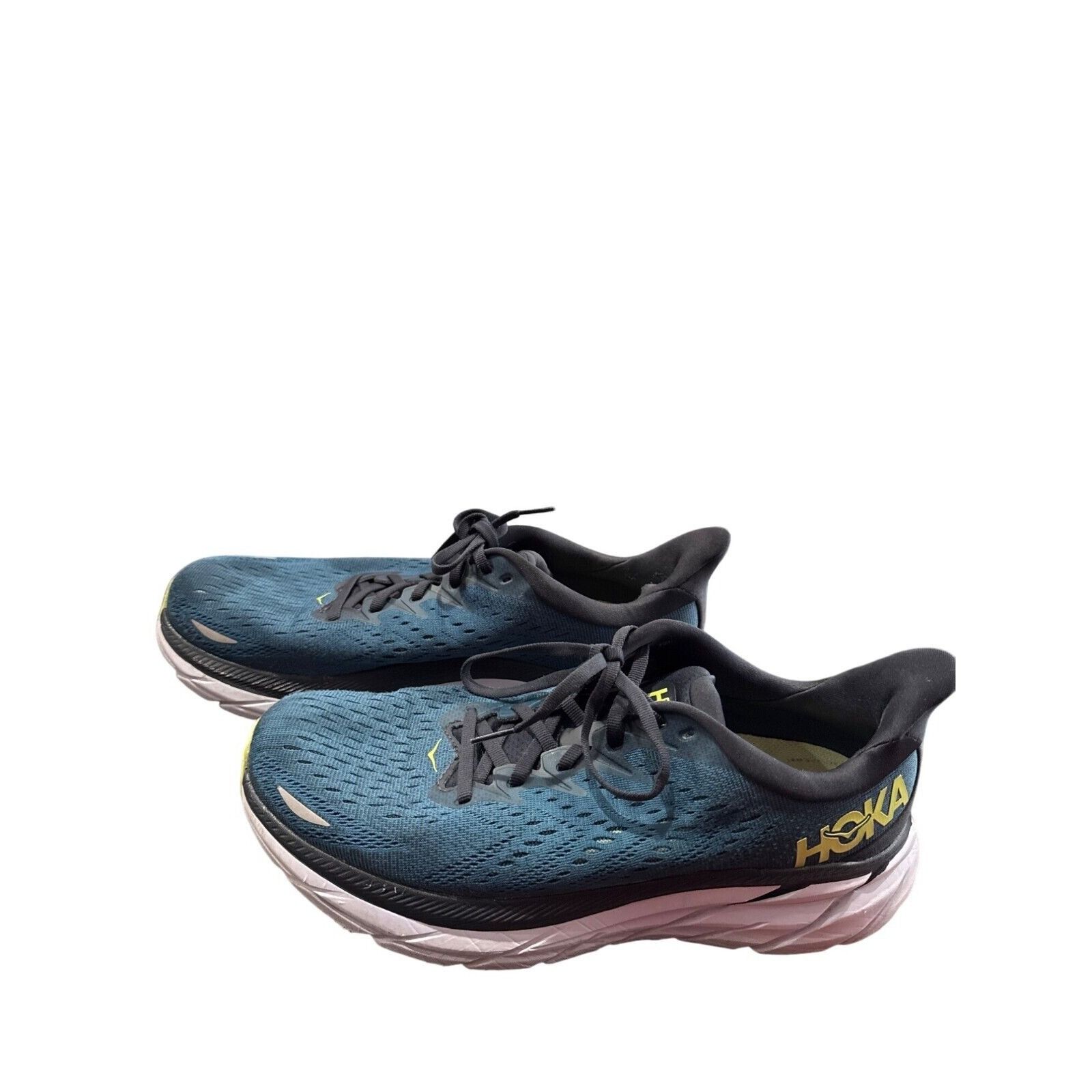 Hoka Hoka Clifton 8 Mens Blue Running Sneakers Shoes 10D SKU 8121 Size US 10 / EU 43 - 3 Thumbnail