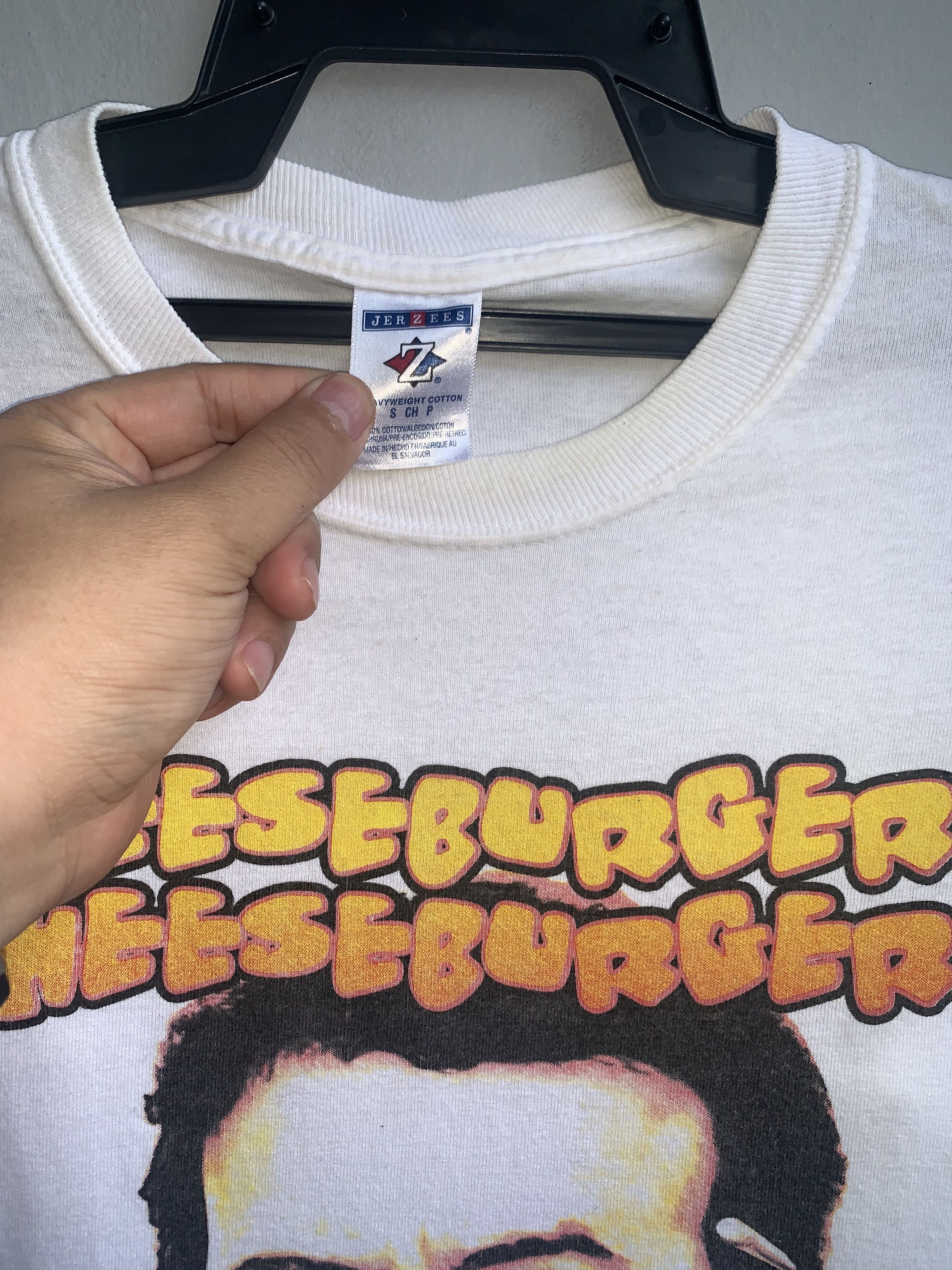 Jerzees × Vintage Cheeseburger John Belushi Vintage Shirt Size US S / EU 44-46 / 1 - 3 Thumbnail