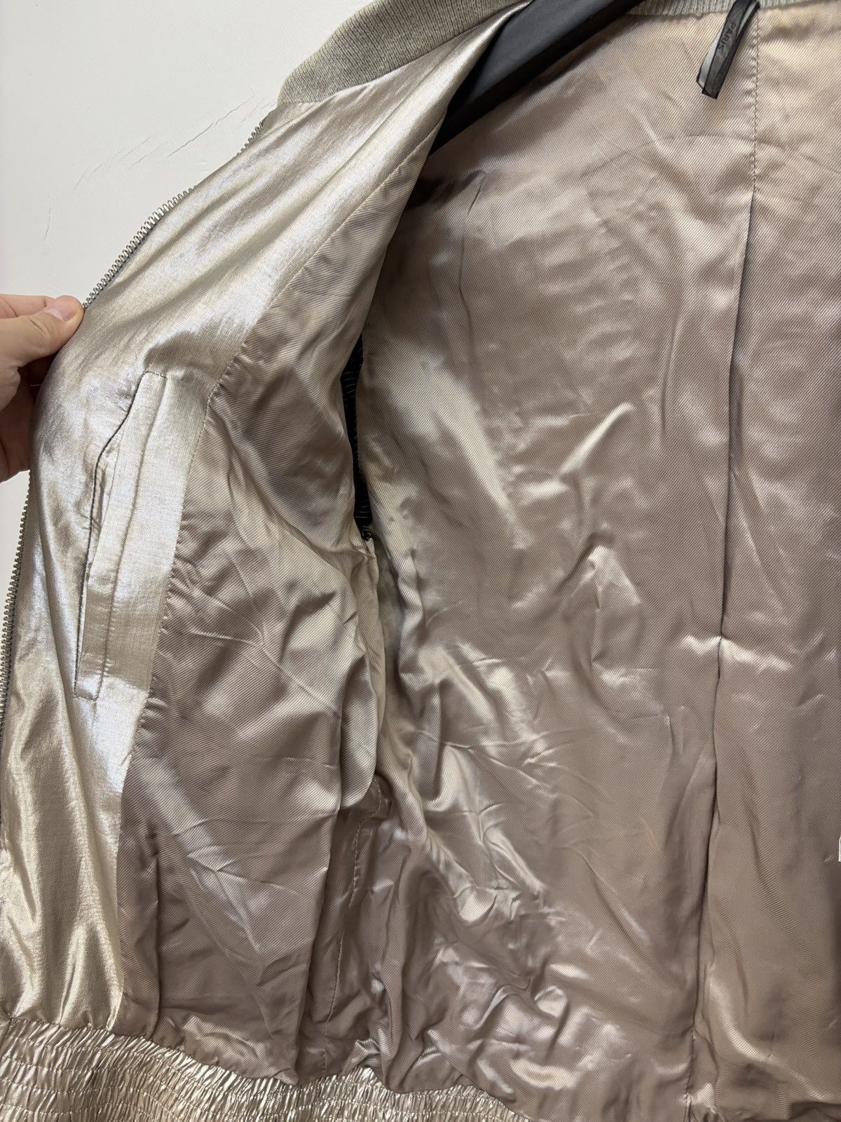 Dior Dior 07Ss Show Style Laser Silver Enamel Pleated Thin Jacket Size US S / EU 44-46 / 1 - 11 Thumbnail