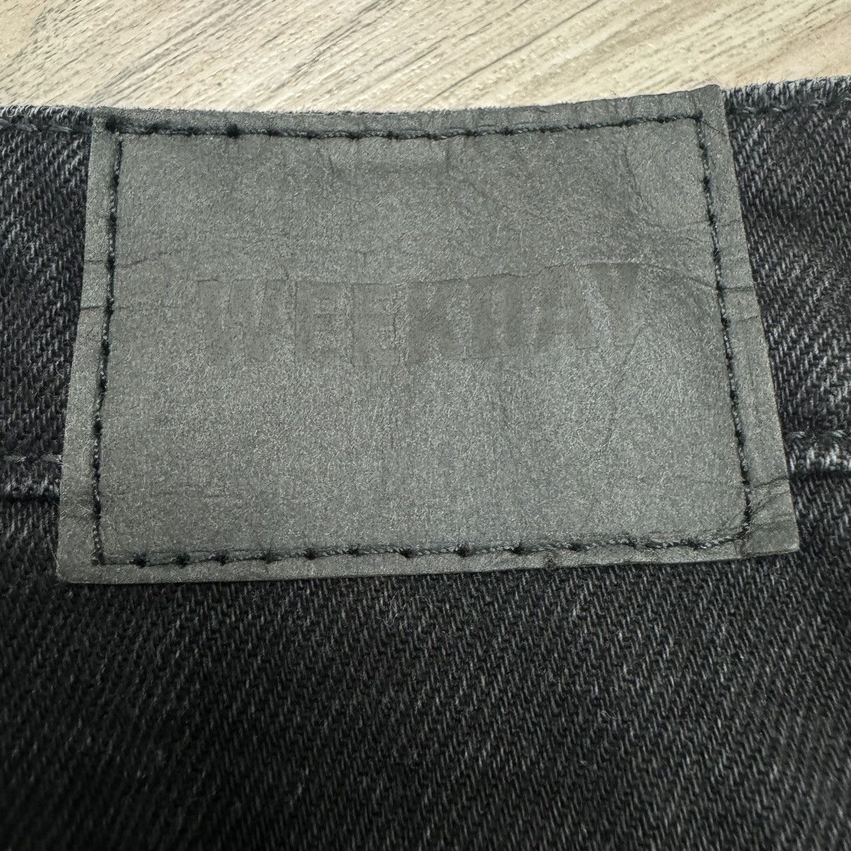 Other Rare Weekday Rowe Extra High Straight Black Denim Jeans Size US 30 / EU 46 - 21 Thumbnail