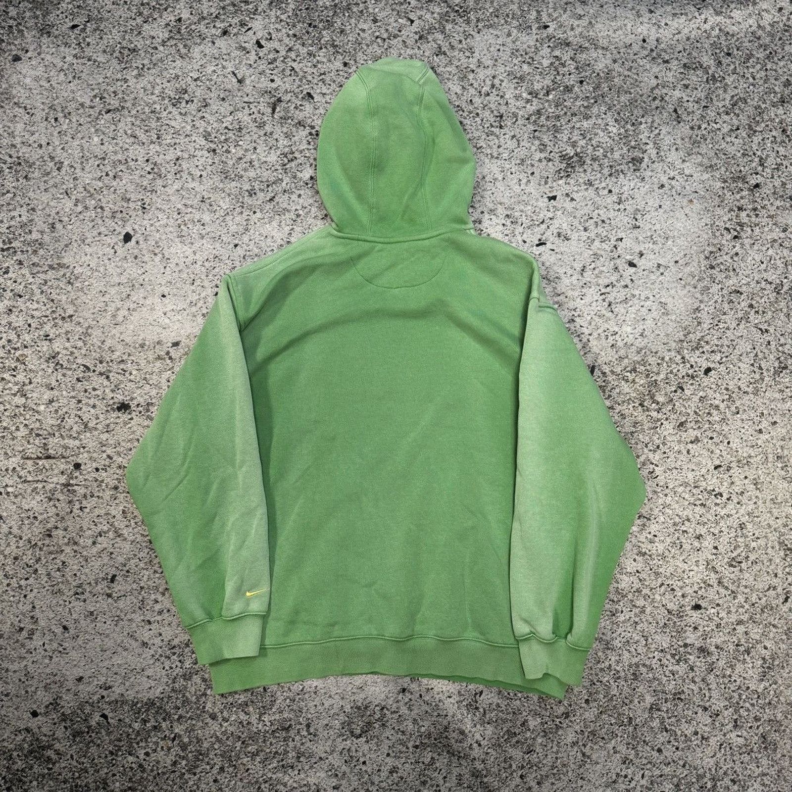 Nike Vintage Faded Green Nike Soccer Hoodie Size US L / EU 52-54 / 3 - 2 Thumbnail