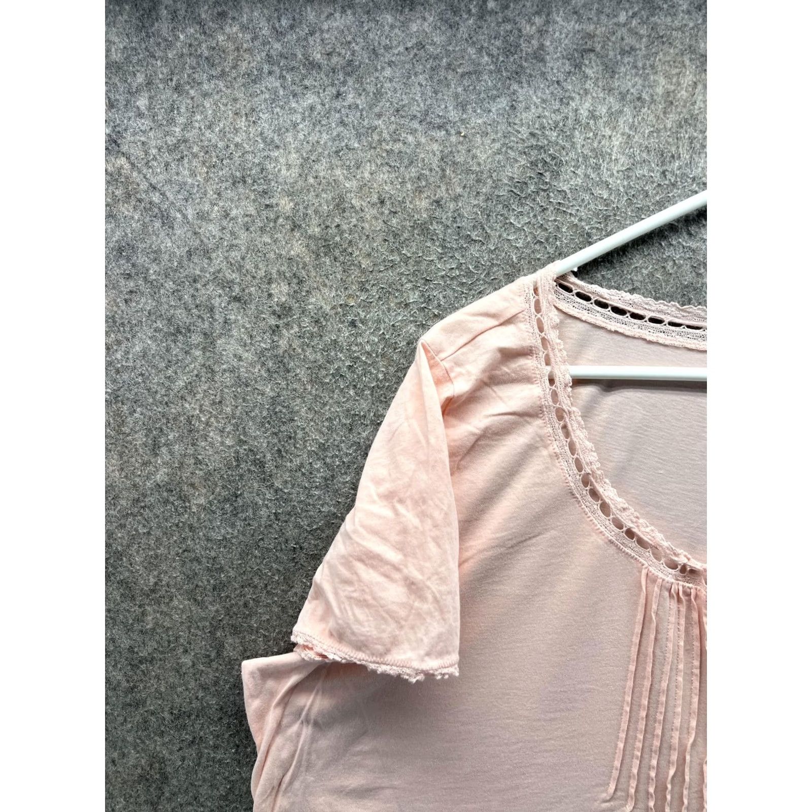 Ralph Lauren Lauren Ralph Shirt Womens 3X Pink Scoop Neck Short Sleeve Jersey Top Size XXL / US 16-18 / IT 52-54 - 6 Thumbnail