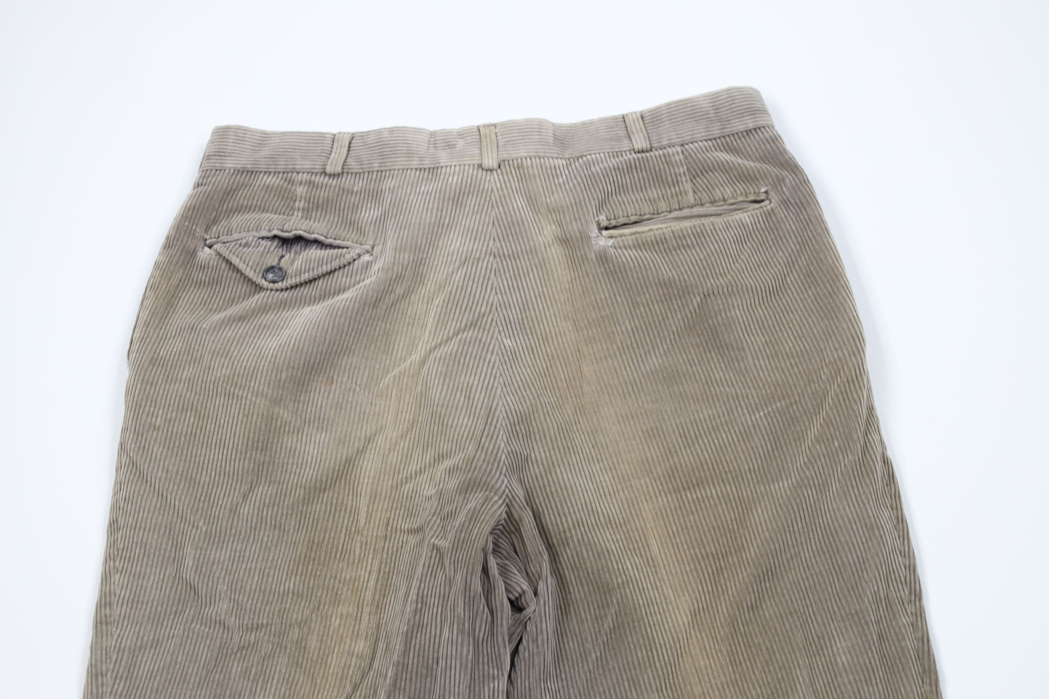 Vintage Vintage 70s Streetwear Wide Leg Corduroy Chino Pants USA Size US 32 / EU 48 - 12 Thumbnail
