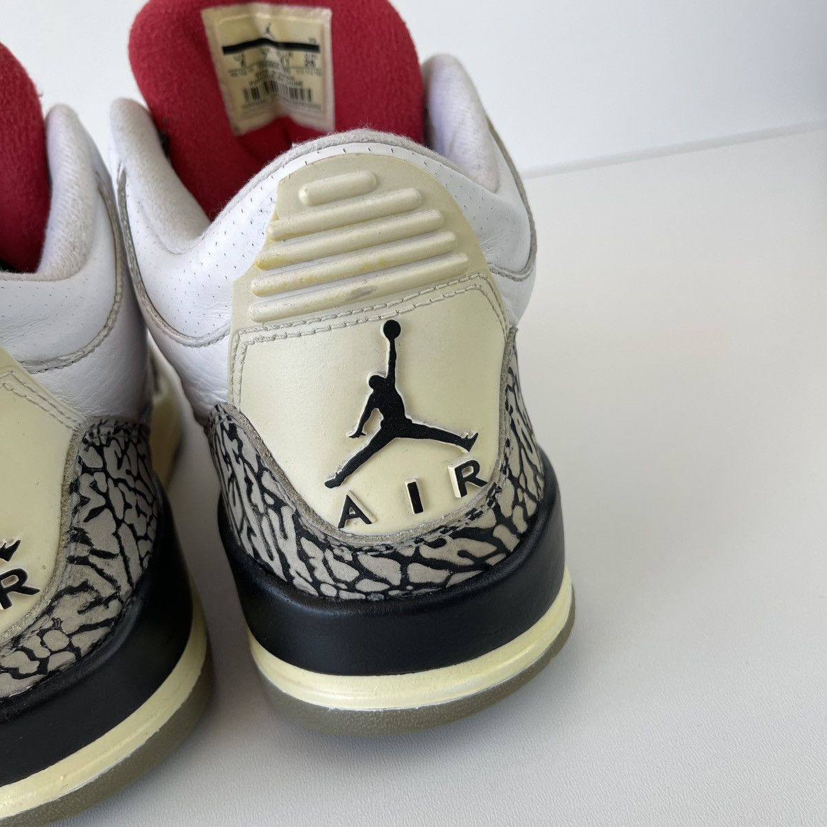Jordan Brand Nike Air Jordan 3 Retro 2010 Hi-Top Shoes White Cement Rare Size US 8 / EU 41 - 9 Thumbnail