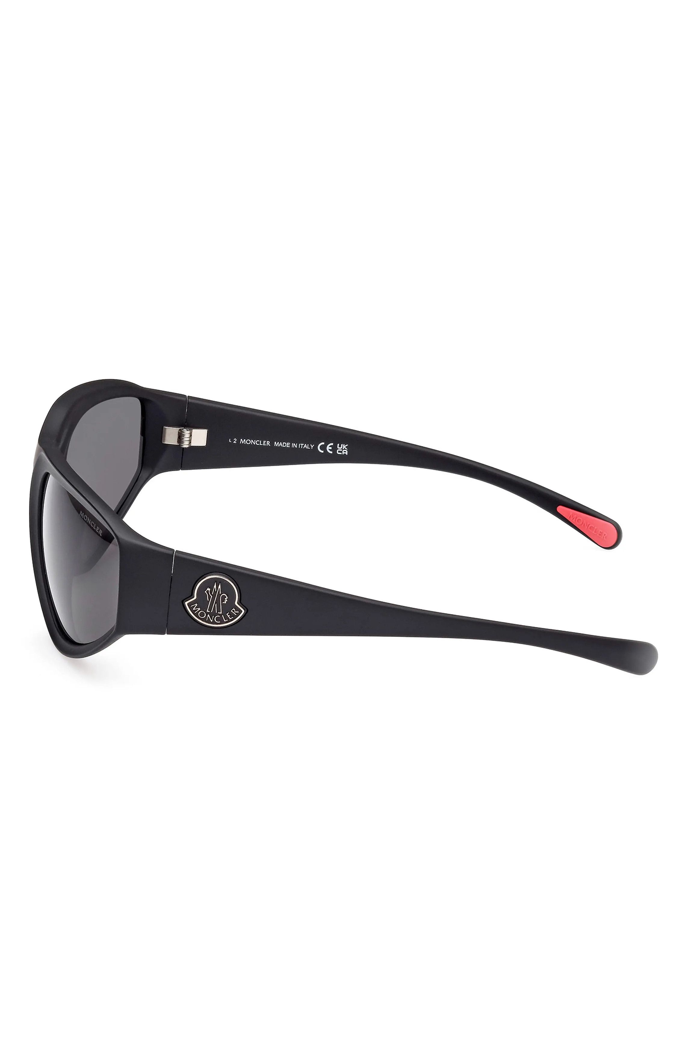 Moncler o1y0225 Size : OS / 62 mm Sunglasses in Black/Grey Size ONE SIZE - 7 Thumbnail