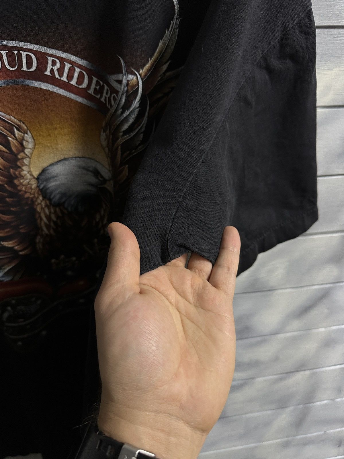 Other Rare Vintage T-Shirt Proud Riders Eagle and Motorcycle Size US XL / EU 56 / 4 - 8 Thumbnail