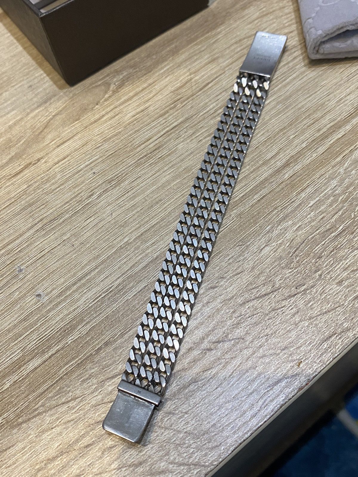 Gucci Authentic GUCCI Diamantissima Bracelet Silver 925 Kihei Size ONE SIZE - 5 Thumbnail