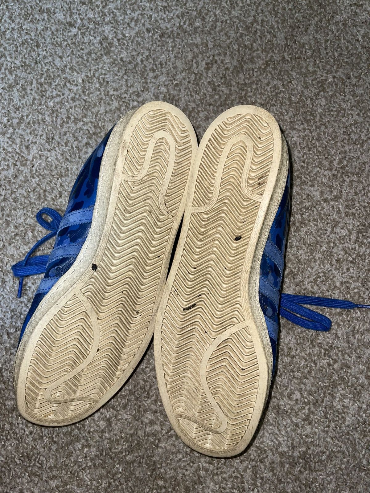 Adidas Bape x Undefeated Adidas Superstar Size US 10.5 / EU 43-44 - 9 Thumbnail