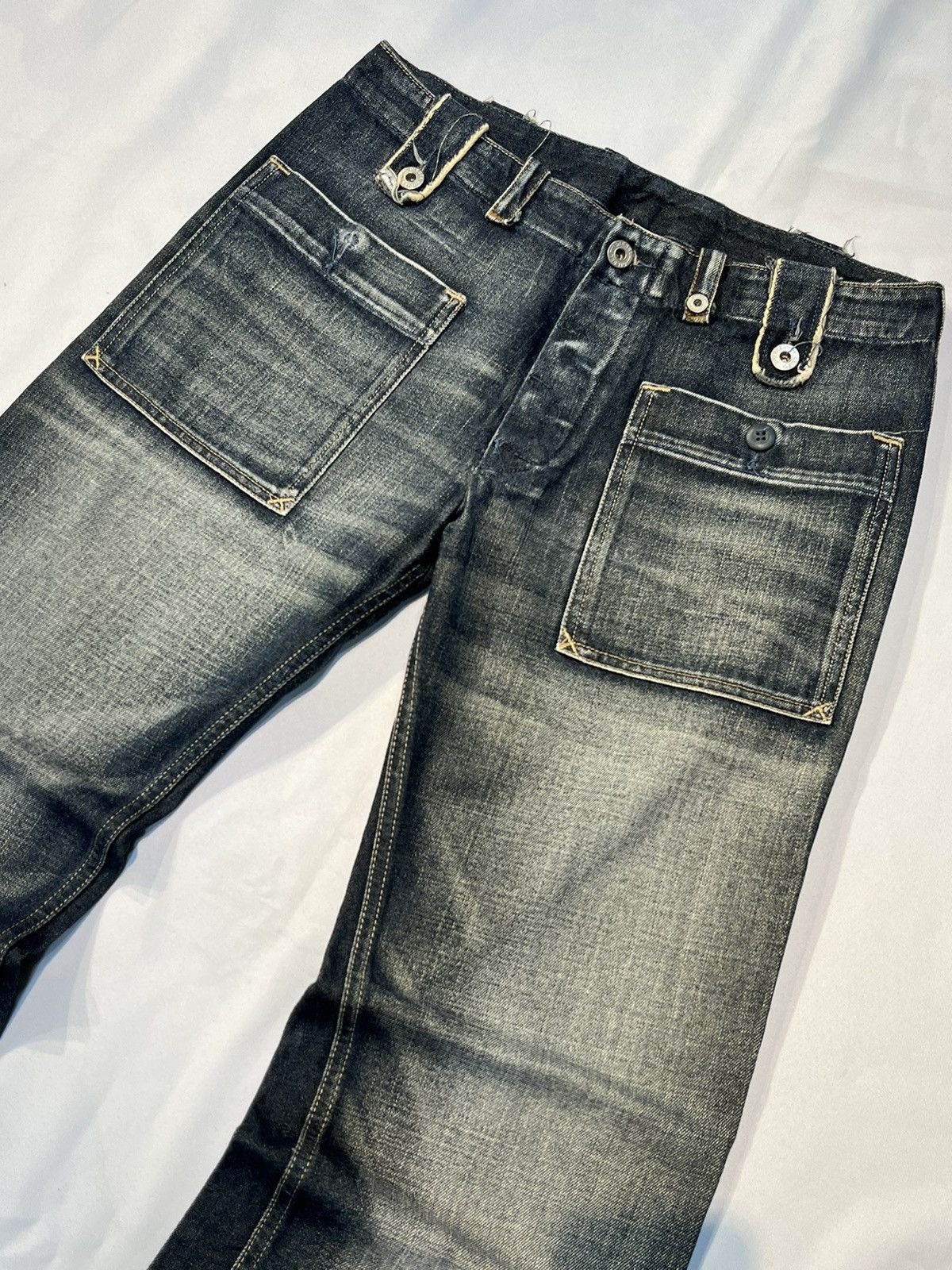 Diesel × Japanese Brand VINTAGE DIESEL Y2K DISTRESSED JEAN DENIM PANTS Size US 28 / EU 44 - 7 Thumbnail