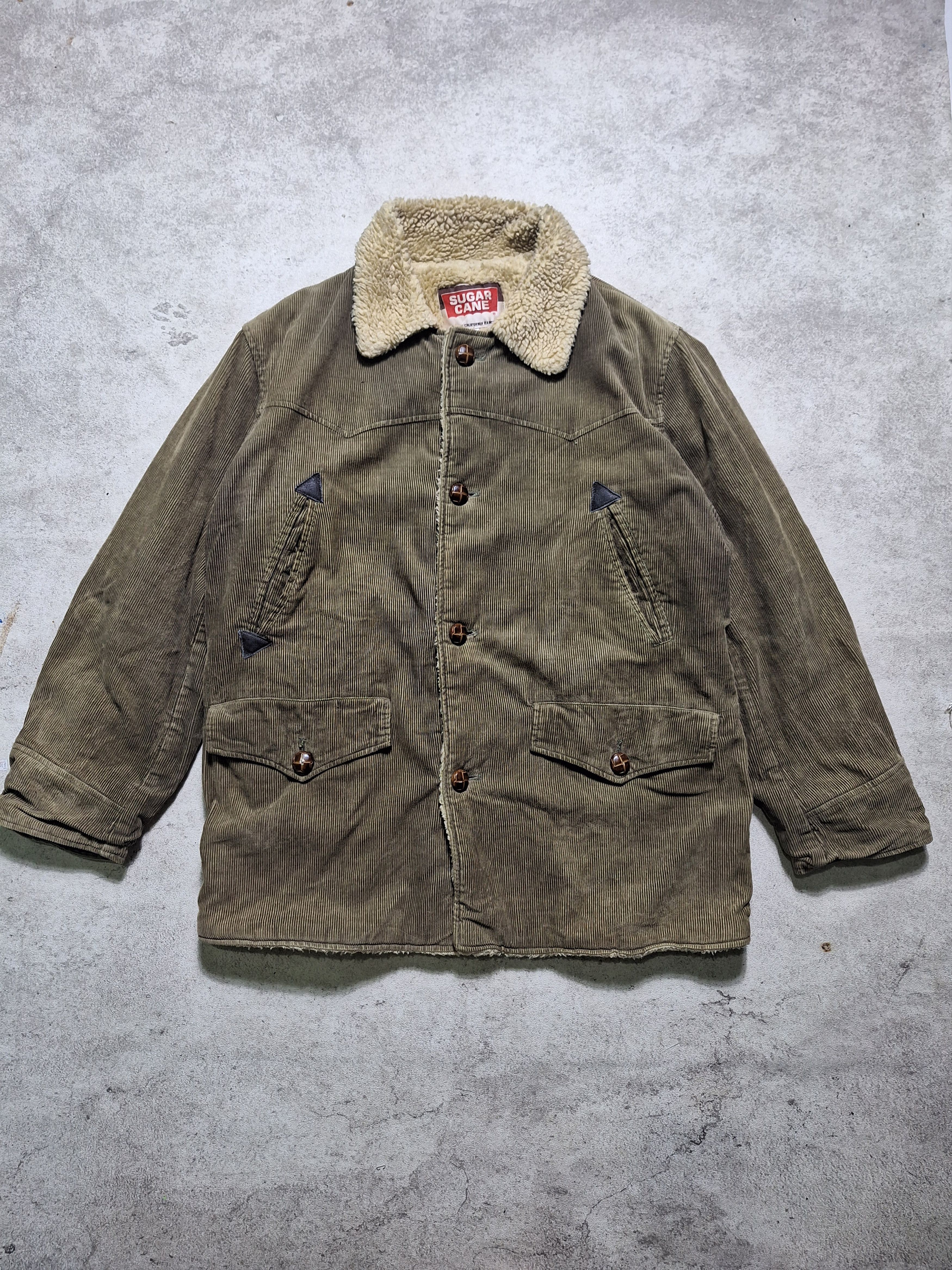 Sugar Cane Vintage Sugar Cane Sherpa Corduroy Jacket Size US M / EU 48-50 / 2 - 1 Thumbnail