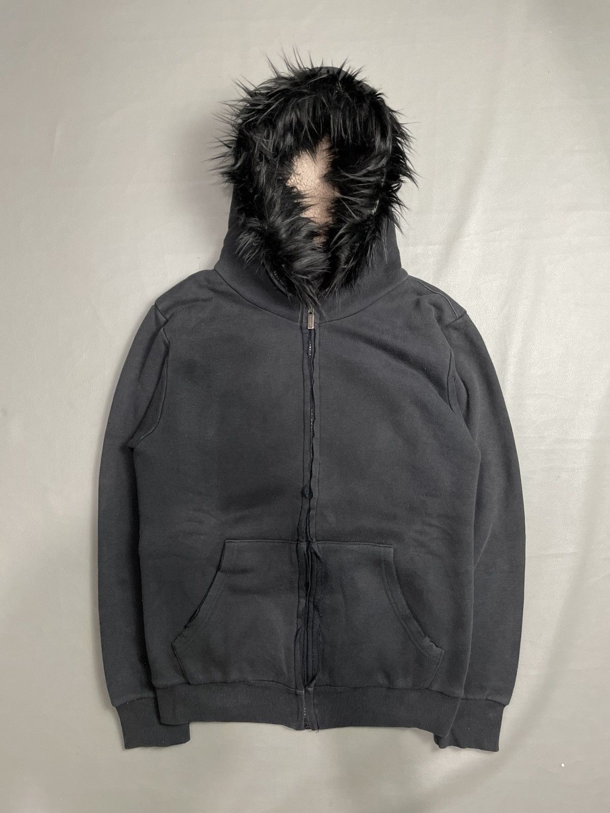 Japanese Brand Ghost republic Distressed Fur Hoodie fleece Size US M / EU 48-50 / 2 - 1 Thumbnail