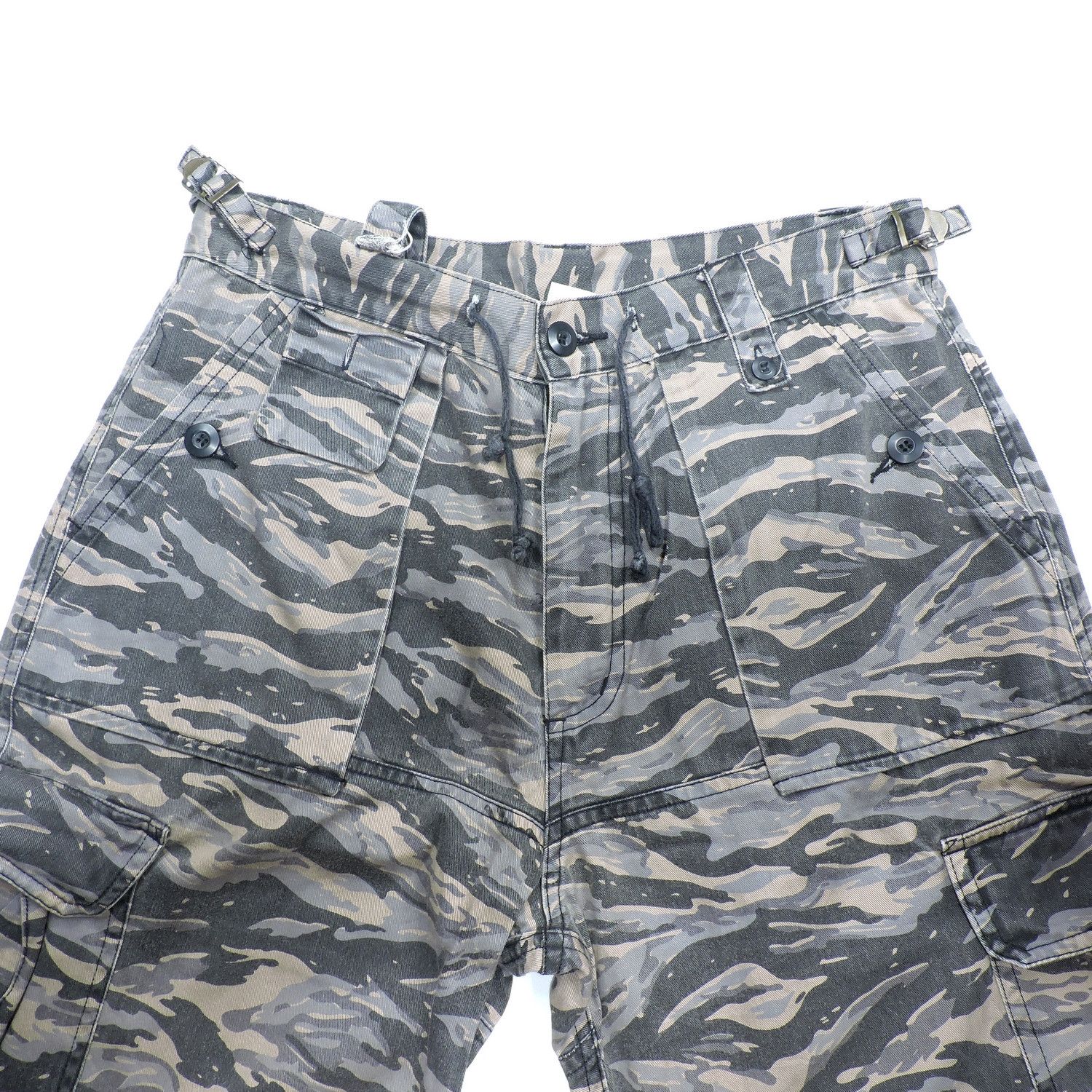 Japanese Brand MATHAWK UNION MADE TIGER STRIPES CARGO LONG PANTS Size US 32 / EU 48 - 7 Thumbnail