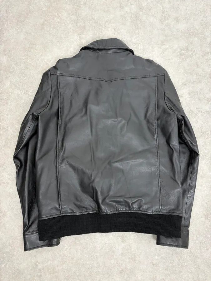 A.P.C. A.P.C. Black Buttoned Leather Minimalist Jacket Size US M / EU 48-50 / 2 - 6 Thumbnail