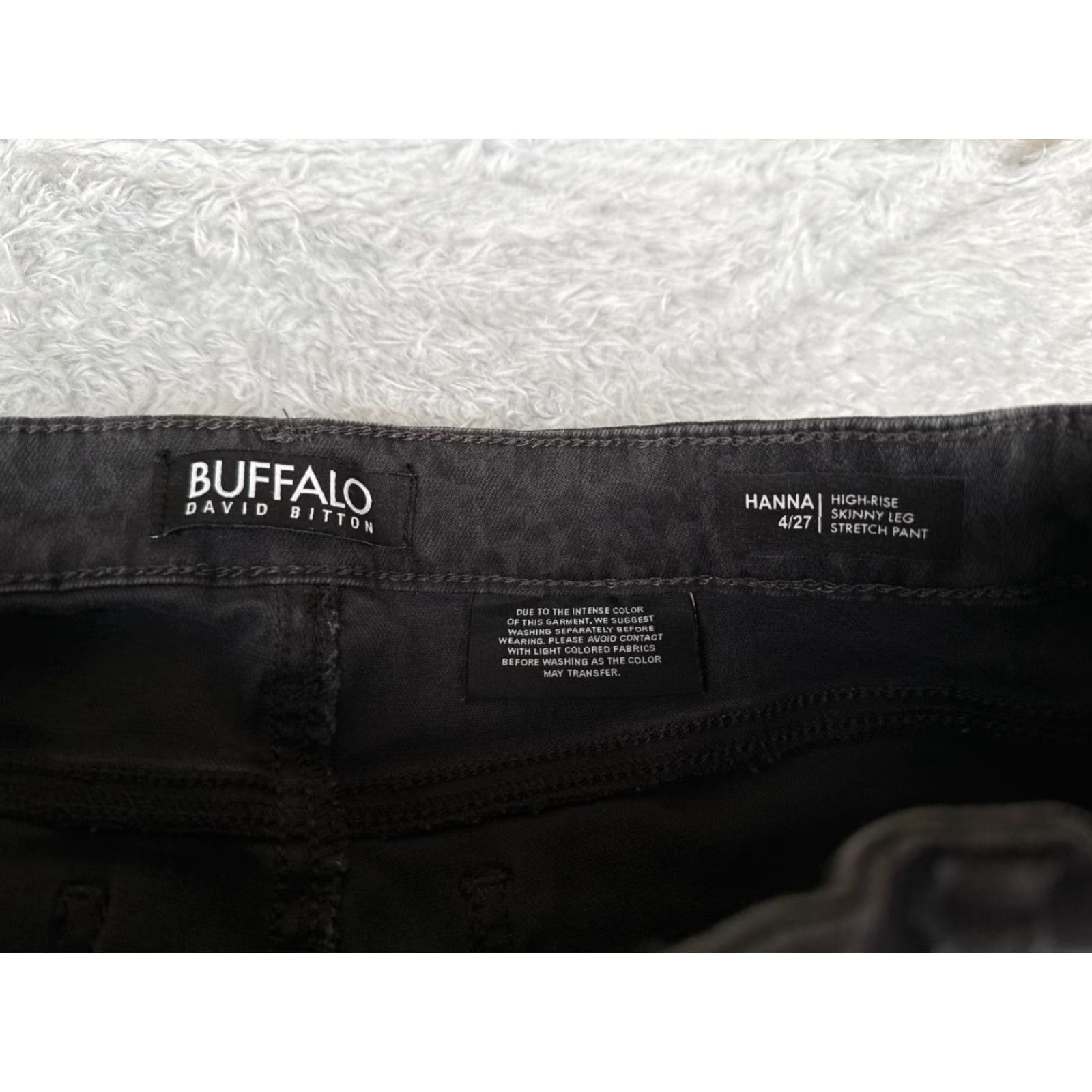 Buffalo David Bitton Buffalo Jeans Womens 4 Mid Rise Skinny 28x28 Black Gray Leopard Hanna High Skinny 28in Inseam 28in 5-Pocket Denim Cotton Blend Machine Washable Womens Size 27" / US 4 / IT 40 - 6 Thumbnail