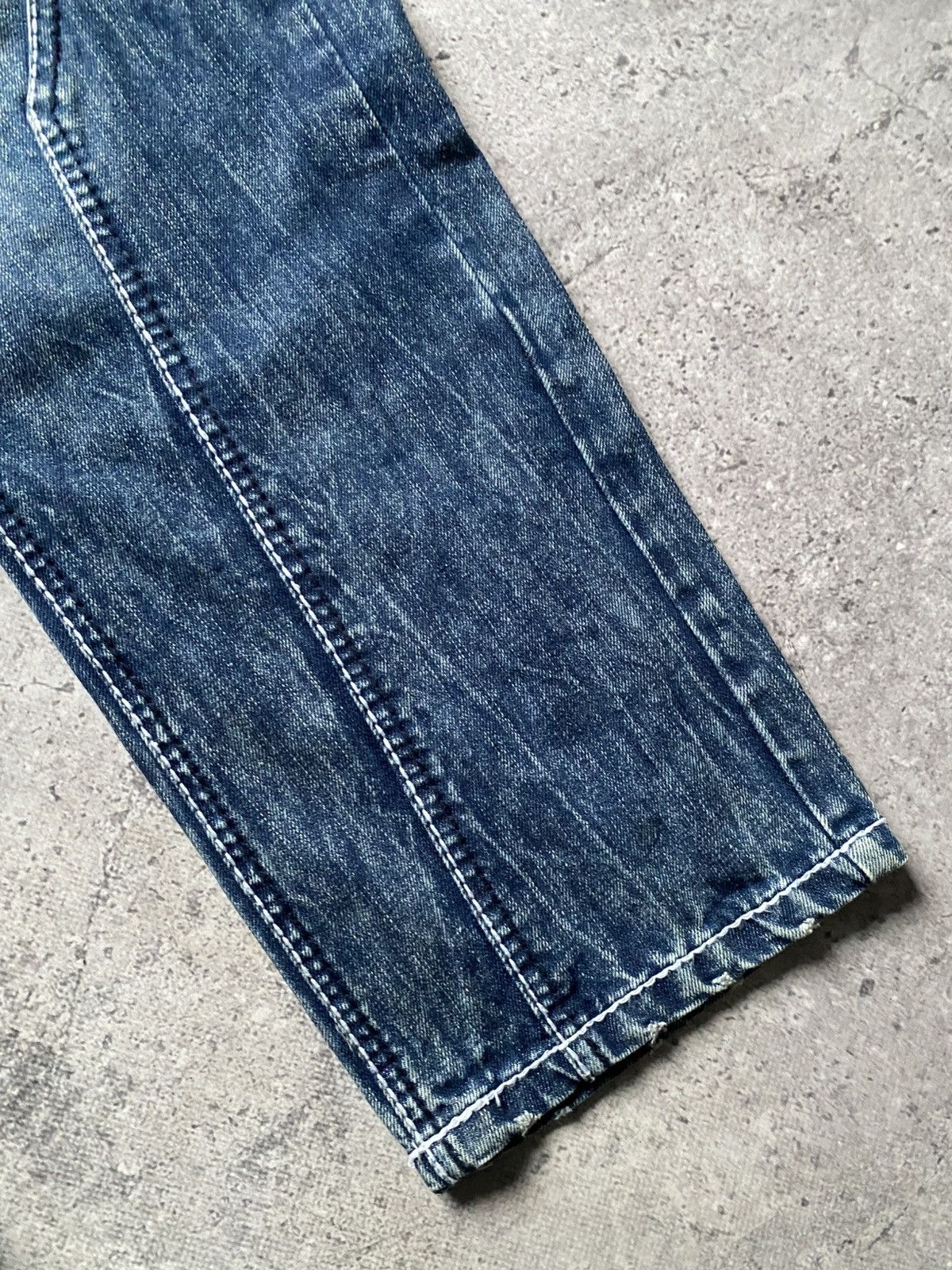 Japanese Brand Vintage Rainbow Denim Jeans Pants True Religion Style Y2K Size US 38 / EU 54 - 14 Thumbnail