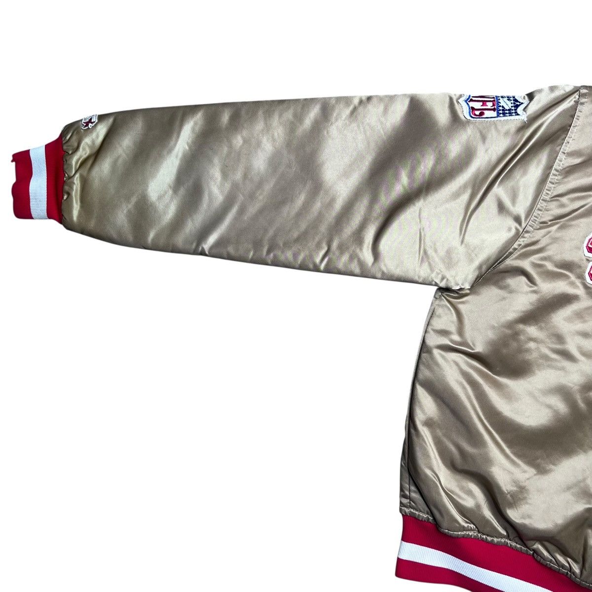 Starter 1990s NFL San Francisco 49ers Starter Spell Out Satin Jacket Size US M / EU 48-50 / 2 - 15 Thumbnail