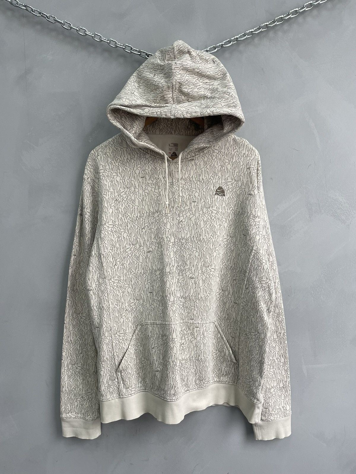 Nike ACG Retro Nike Acg drill swoosh overprint hoodie y2k Size US L / EU 52-54 / 3 - 2 Thumbnail
