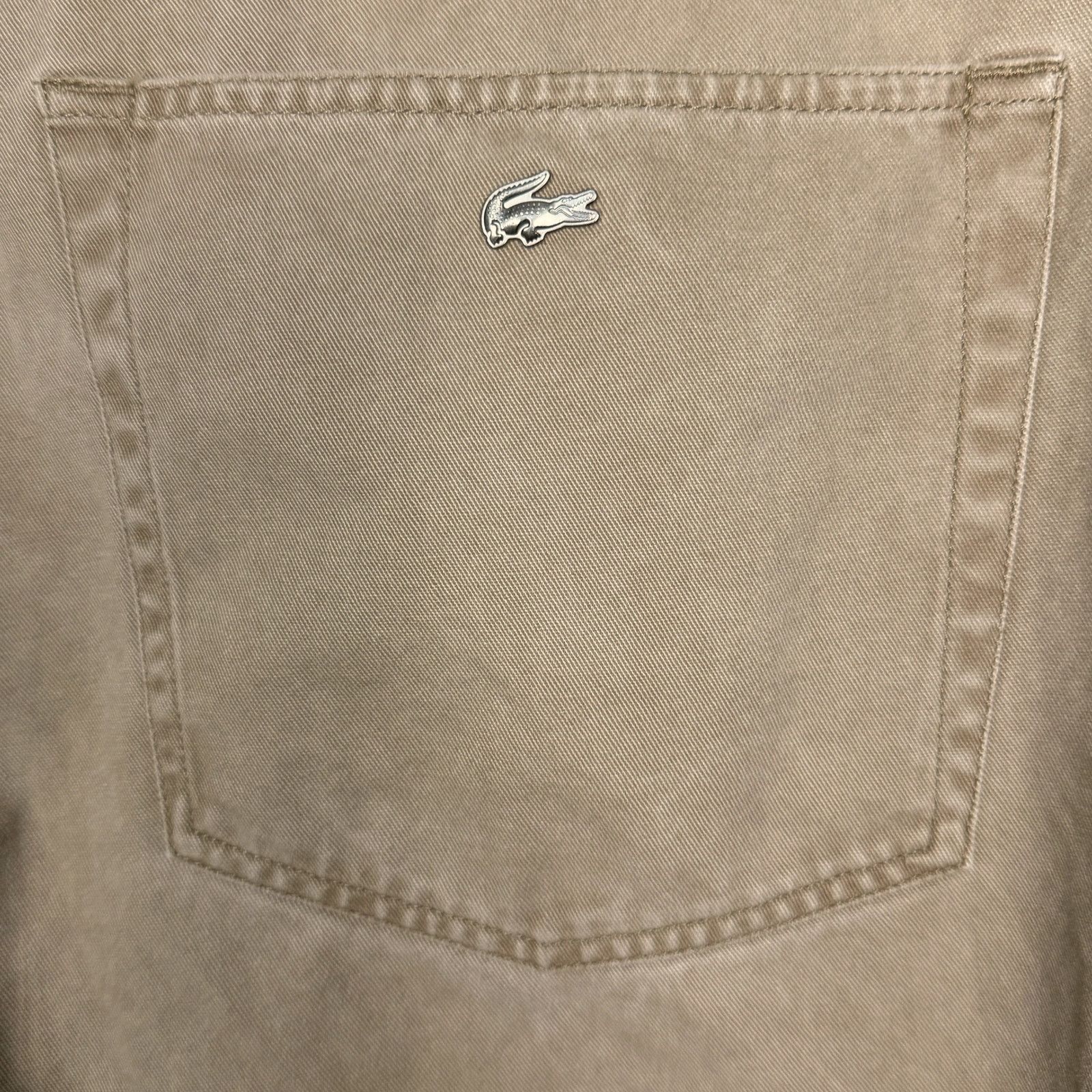 Lacoste Lacoste Men's EU 46 US 36x33 Khaki Tan Straight Leg Jeans Size US 36 / EU 52 - 8 Thumbnail