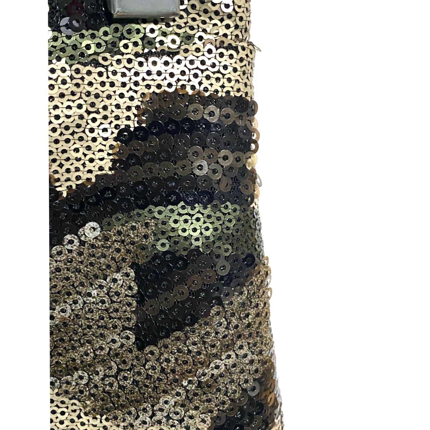 Vintage Shinestar Sequin Camo Green Mini Skirt Sz M Bling Sparkle Y2K Fairy Grunge NWT Skirt Women M Green Sequin Camo NWT Mens? Size 32" / US 10 / IT 46 - 7 Thumbnail