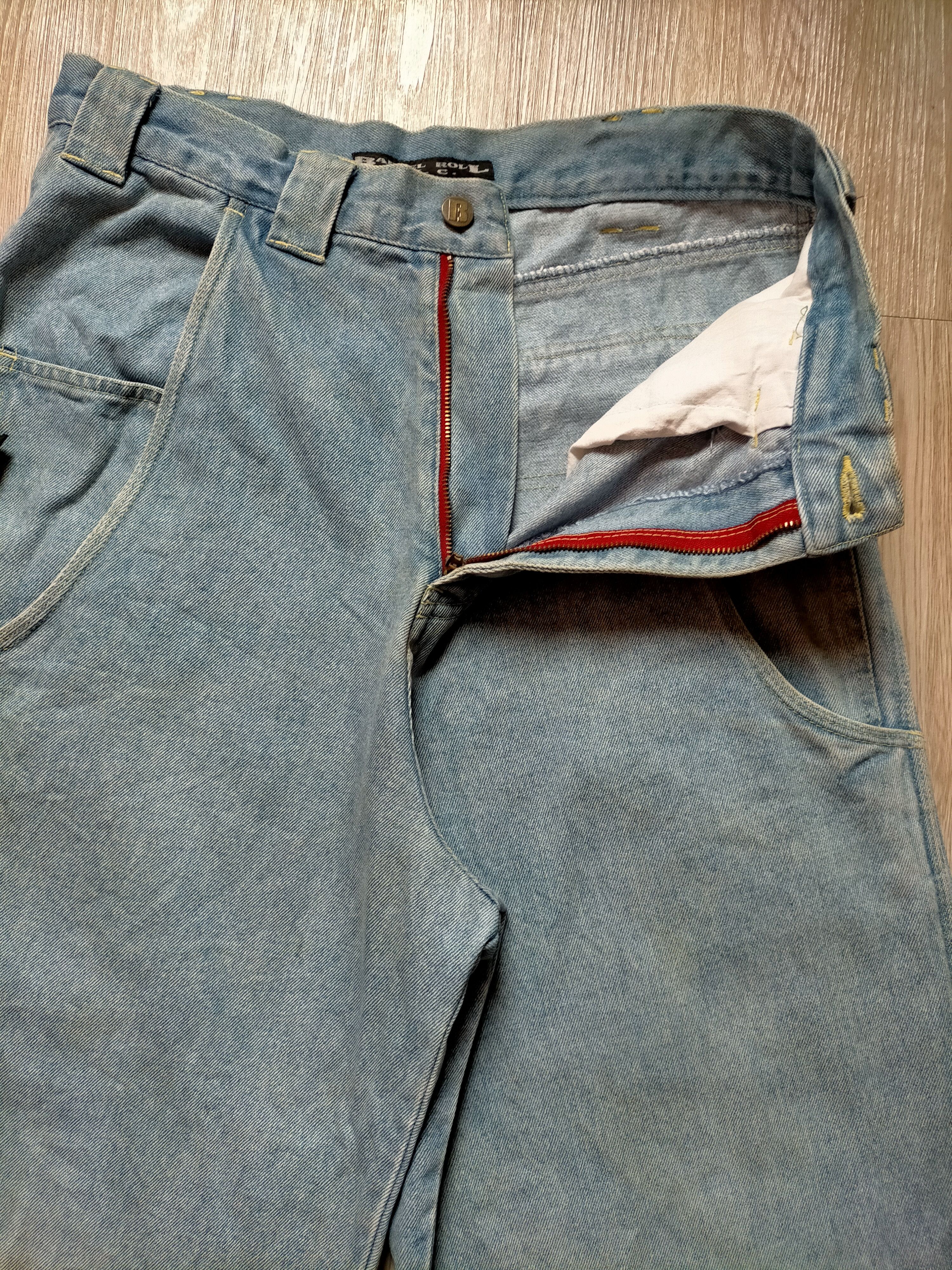 JNCO × Japanese Brand Barrel Roll N.y.c Baggy Double Pocket Hip Hop Style Size US 31 - 7 Thumbnail