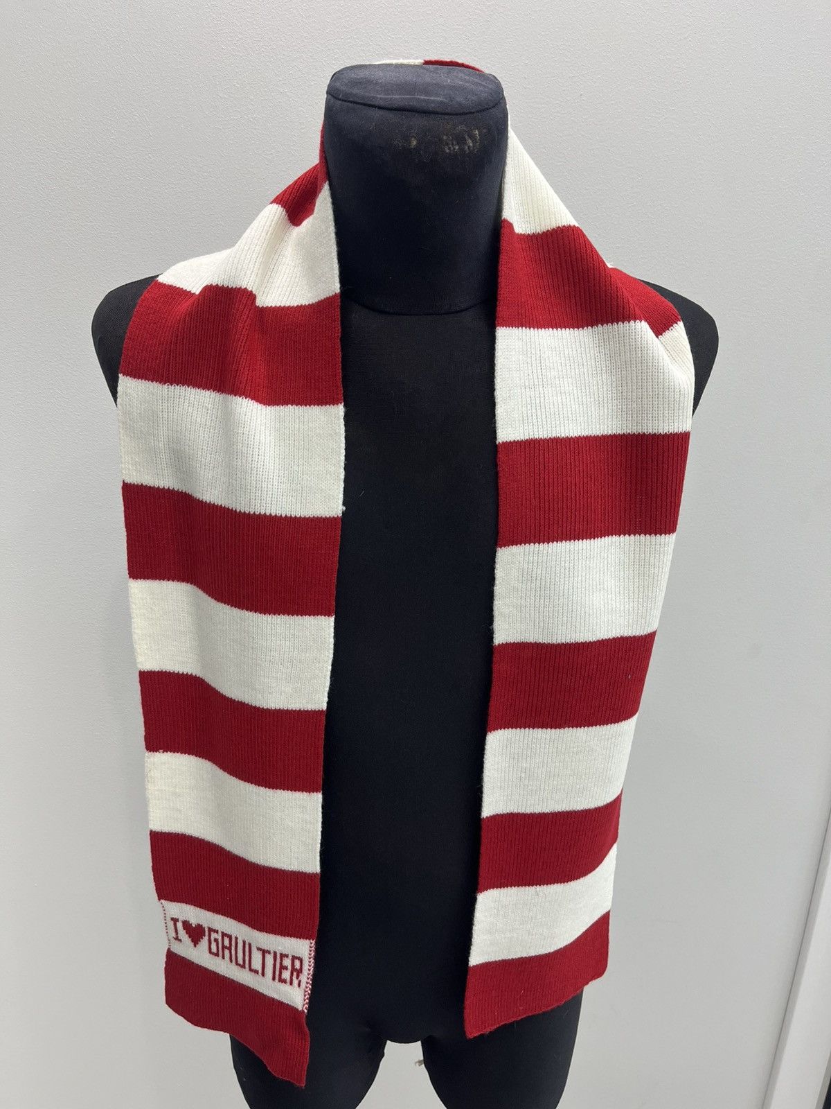Jean Paul Gaultier Jean Paul Gaultier Stripped I Love Gaultier Scarf Size ONE SIZE - 1 Thumbnail
