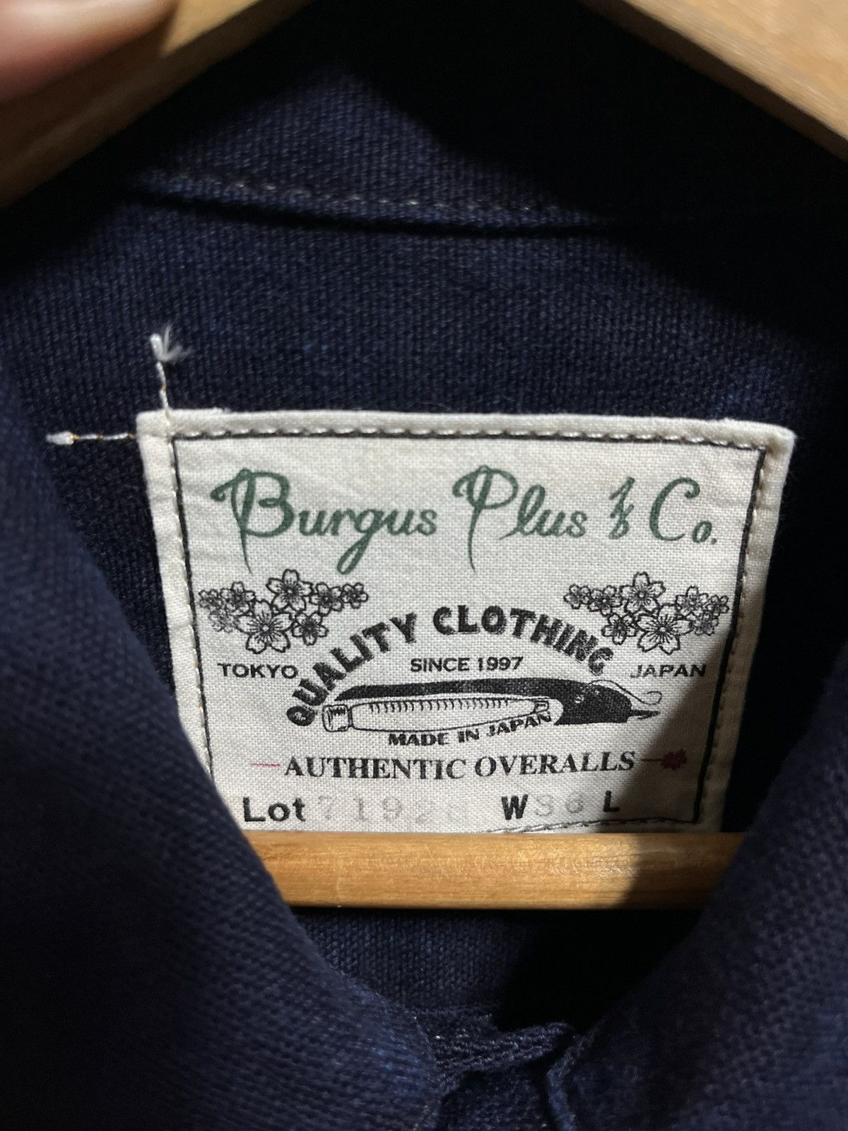 Burgus Plus BURGUS PLUS JAPAN TYPE-1 INDIGO DYED DUCK CANVAS JACKET Size US S / EU 44-46 / 1 - 10 Thumbnail
