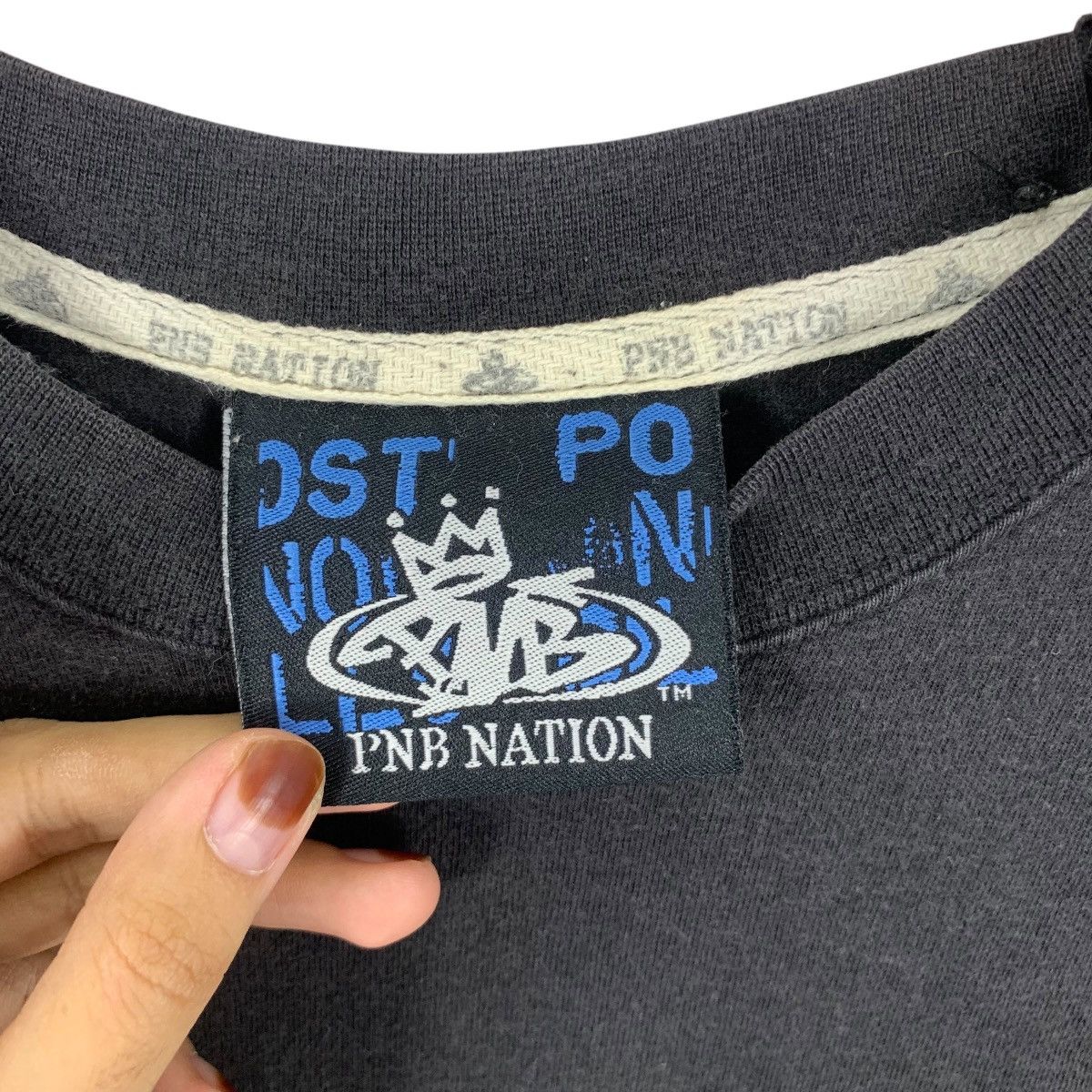 Vintage PNB NATION THE FOUNDATION Hip Hop Rap Thrashed Tee Shirt Top Size US XL / EU 56 / 4 - 8 Thumbnail