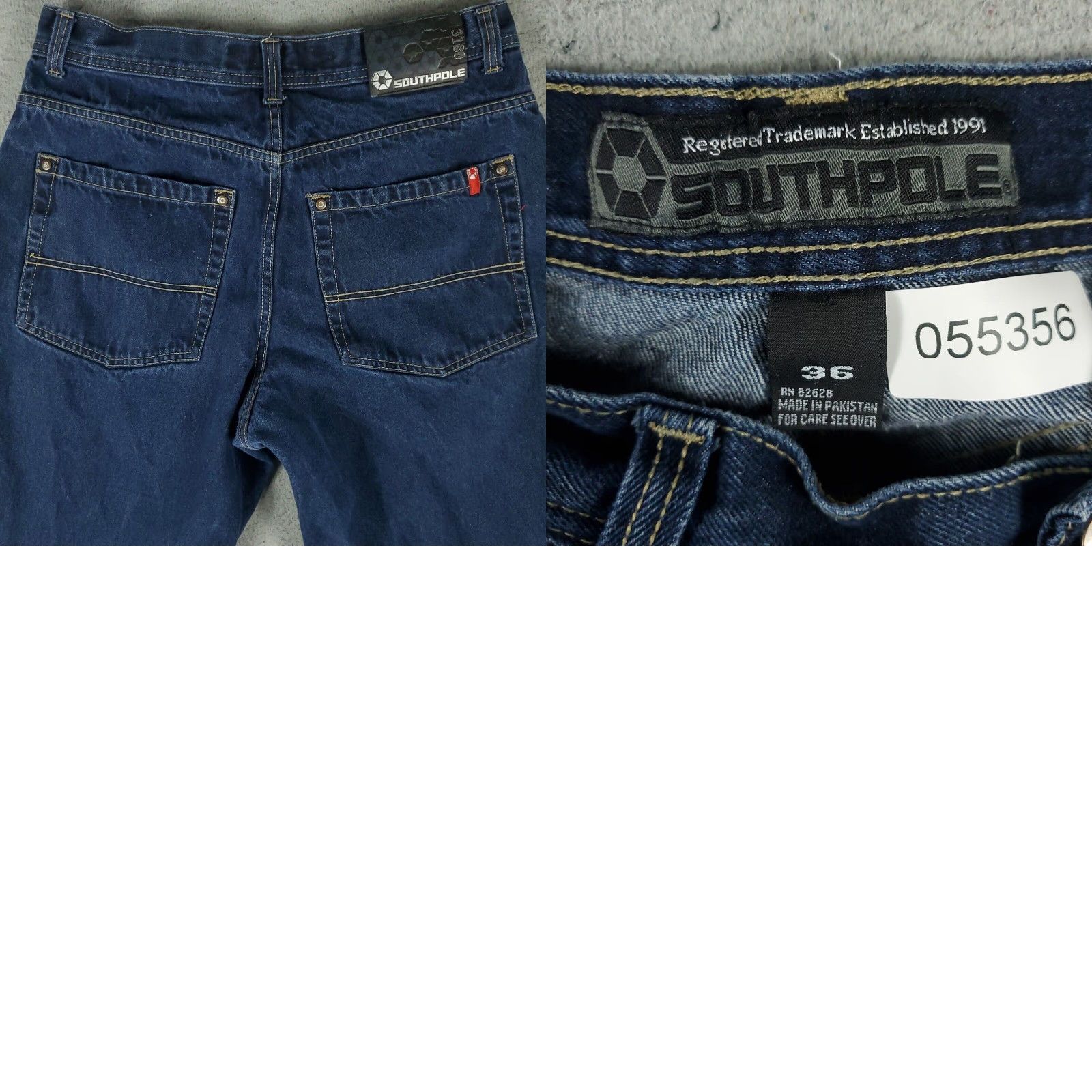 Southpole VINTAGE Southpole Jeans Mens 36x32 Denim Baggy Pants High Rise Relaxed Fit Blue 2000s Size US 36 / EU 52 - 8 Thumbnail