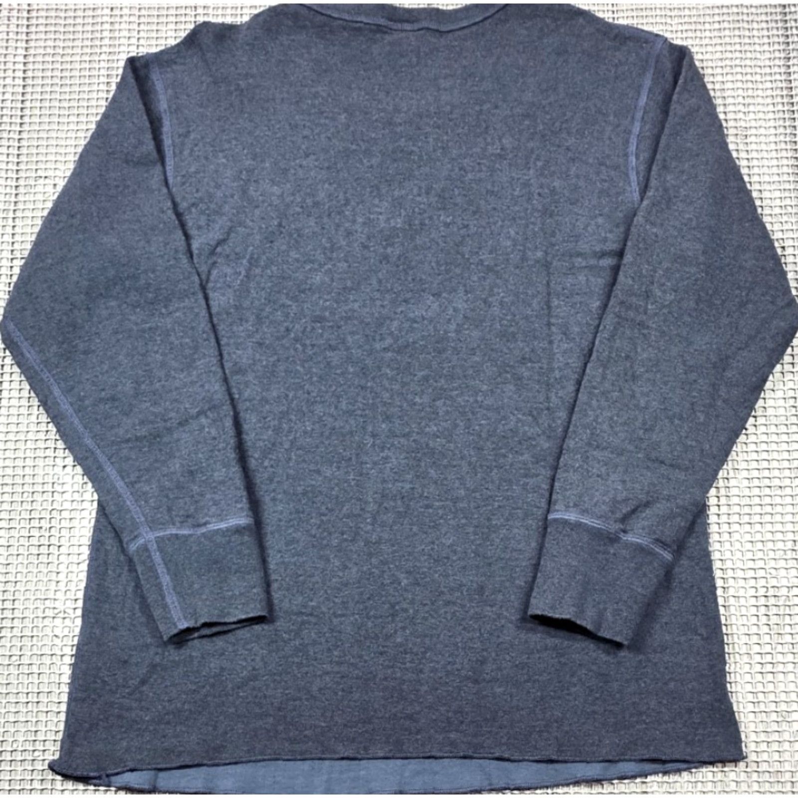 Vintage LL Bean Double Layer Long Sleeve Shirt Wool Blend Crew Neck Blue Mens L Reg Size US L / EU 52-54 / 3 - 4 Thumbnail