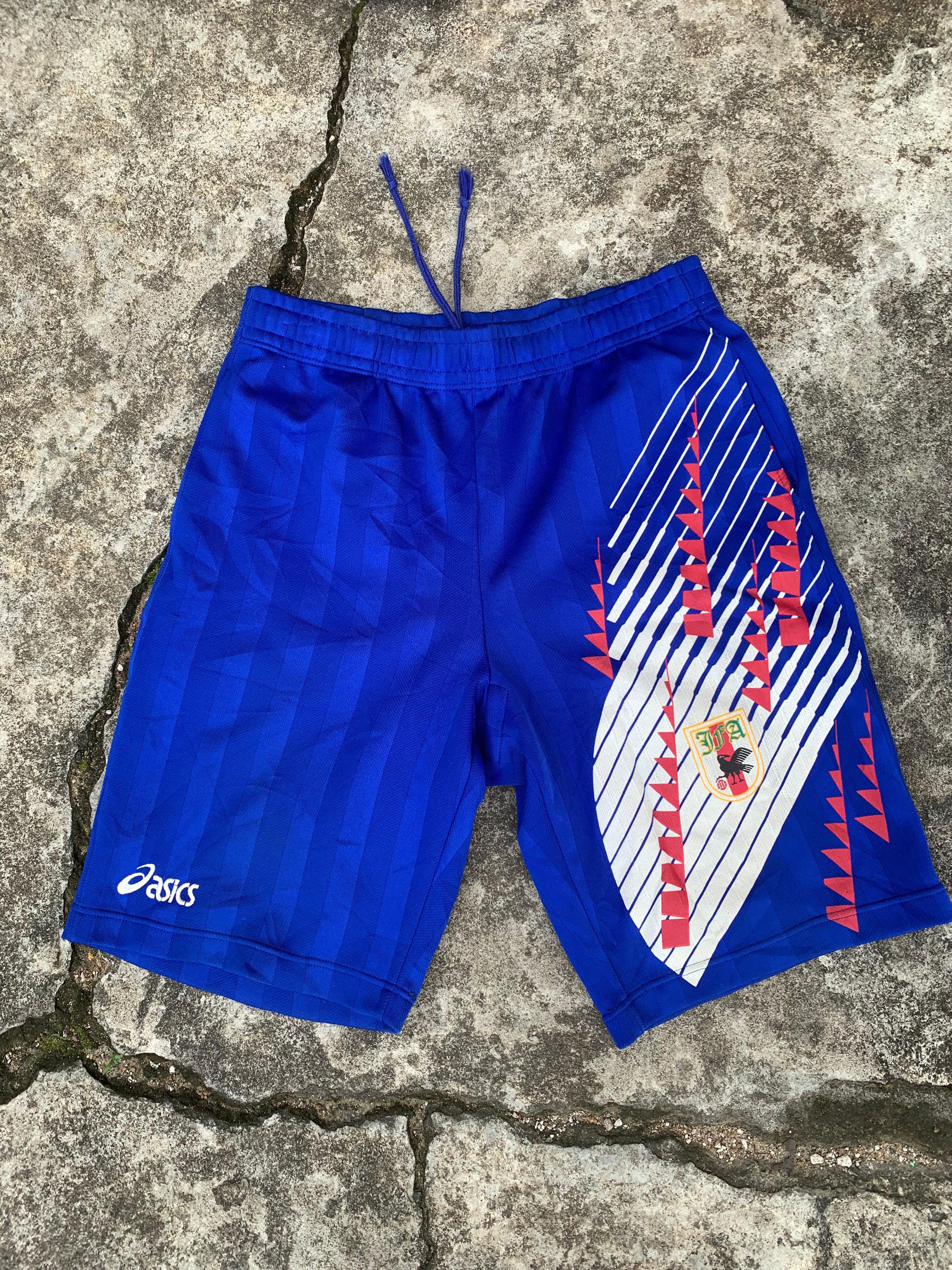 Asics Vtg asics Japan JFA WC 90s football soccer shorts Size US 36 / EU 52 - 1 Thumbnail