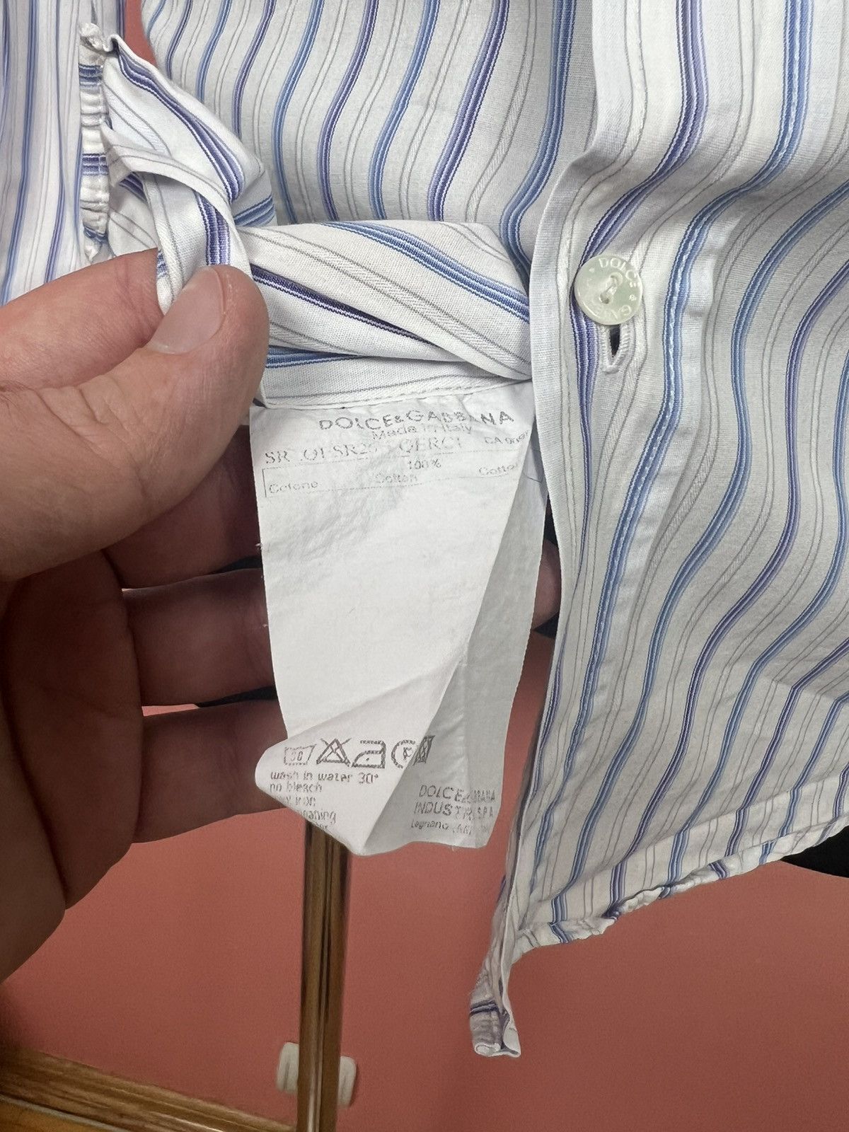 Dolce & Gabbana Dolce & gabbana shirt button ups striped shirt casual Size US S / EU 44-46 / 1 - 5 Thumbnail