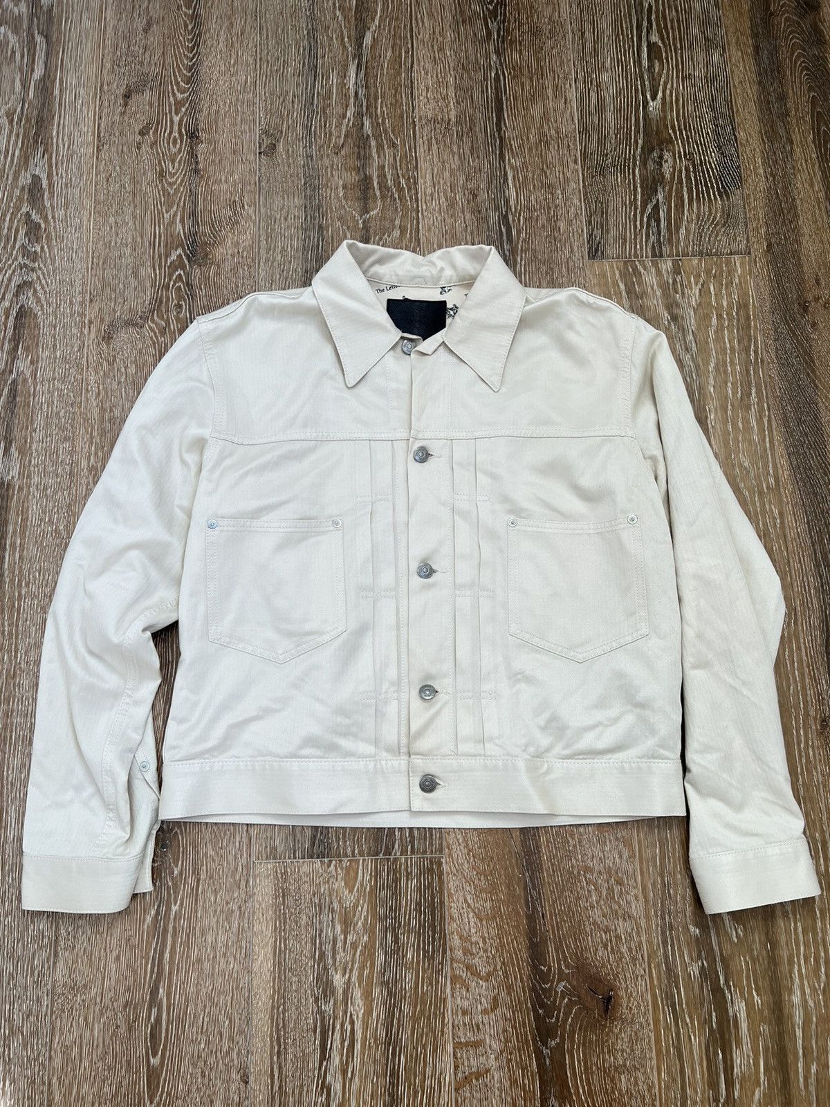 The letters classic work trucker cropped jacket