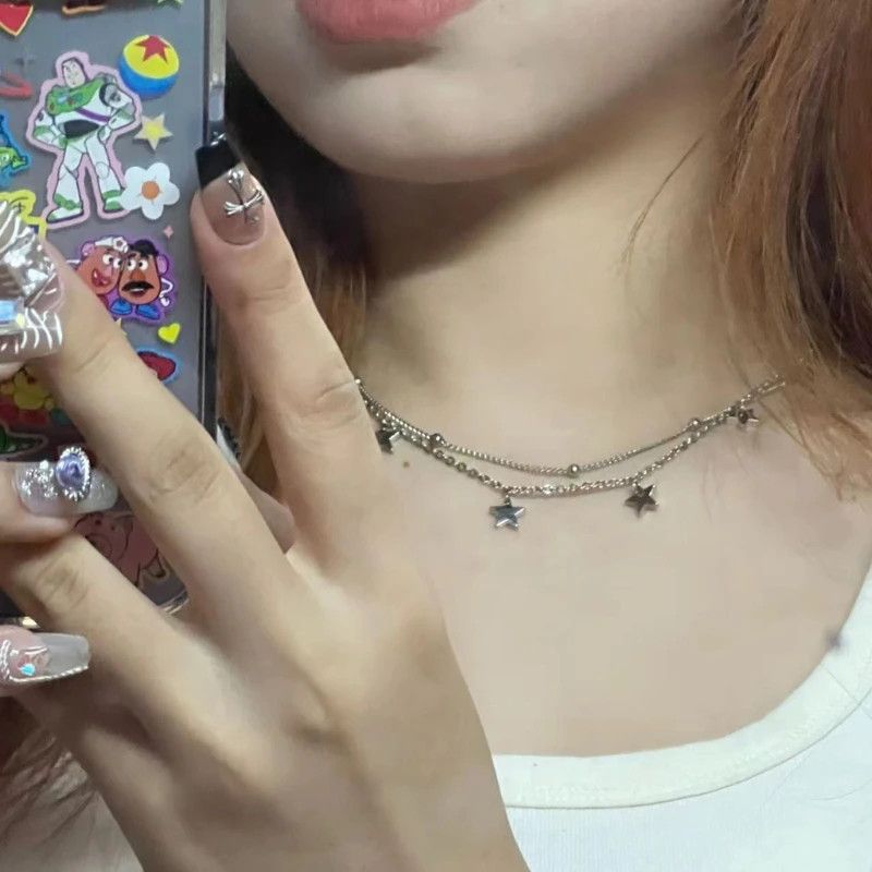 Jewelry Star Shaped Bead Link Chain Size ONE SIZE - 3 Thumbnail