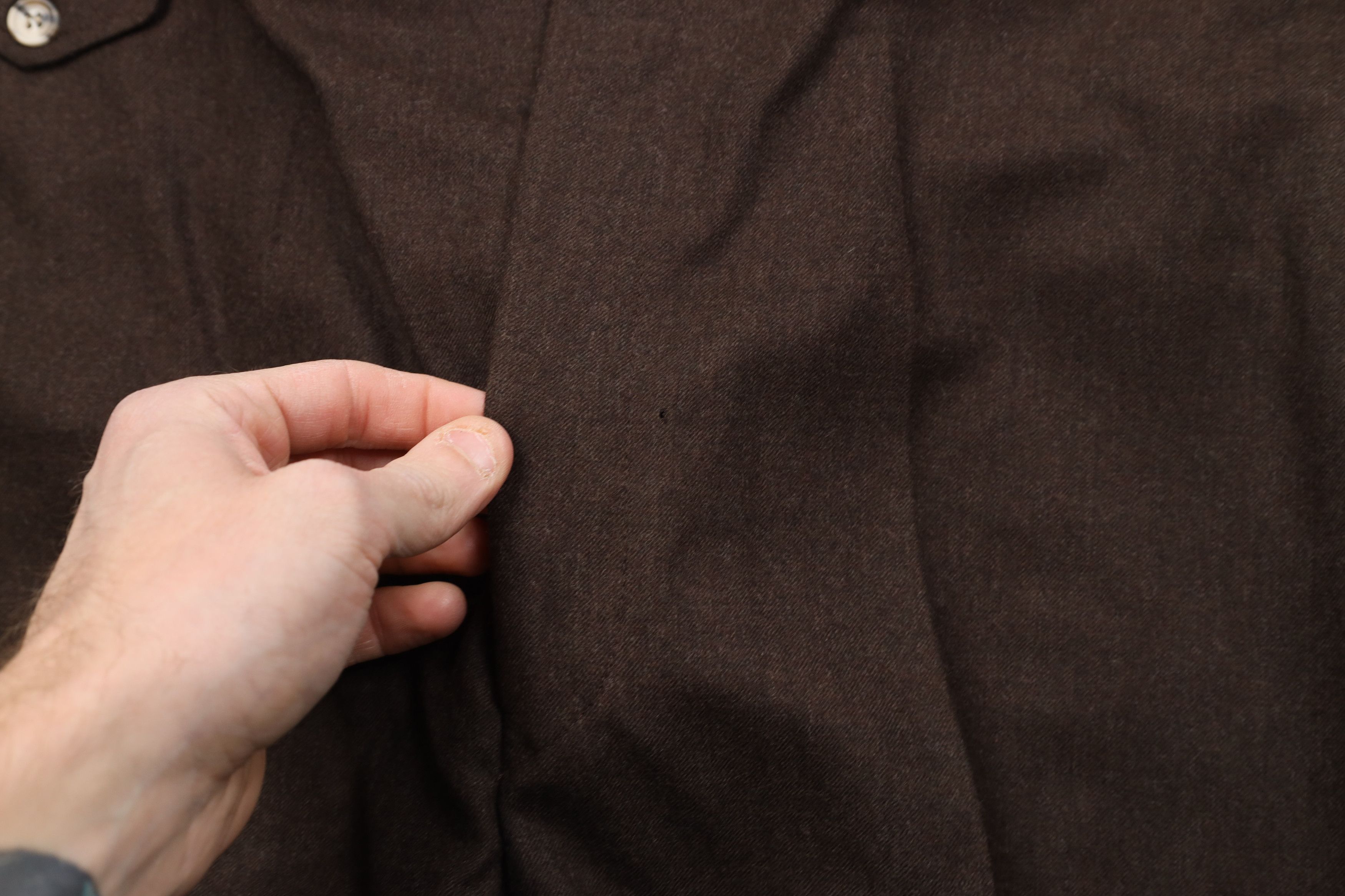 Vintage Vintage 70s Streetwear Wool Wide Leg Chino Pants Brown USA Size US 40 / EU 56 - 6 Thumbnail