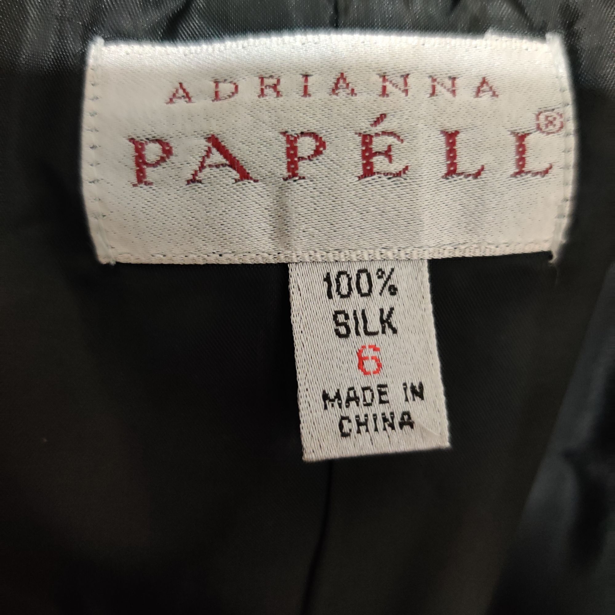 Adrianna Papell Adrianna Papell Womens Jacket Silk Geometric Chinese Knot Bl Size M / US 6-8 / IT 42-44 - 5 Thumbnail