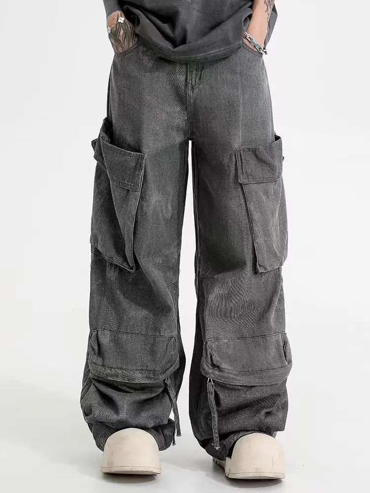Designer × Japanese Brand Vintage Loose Streetwear Hip Hop Casual Pants Size US 31 - 3 Thumbnail