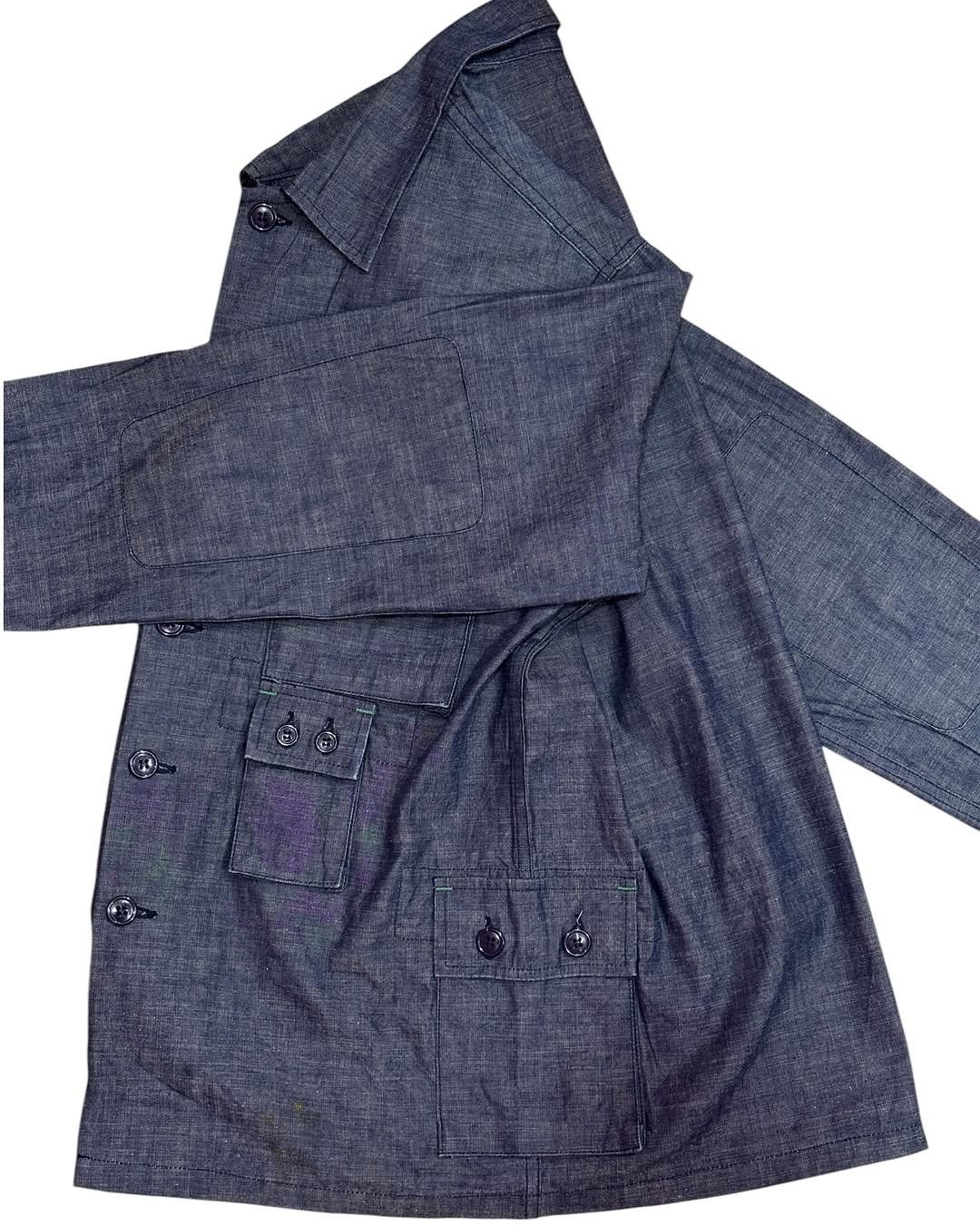 Japanese Brand Sassafras Denim Utility Multipocket Jacket Size US M / EU 48-50 / 2 - 3 Thumbnail