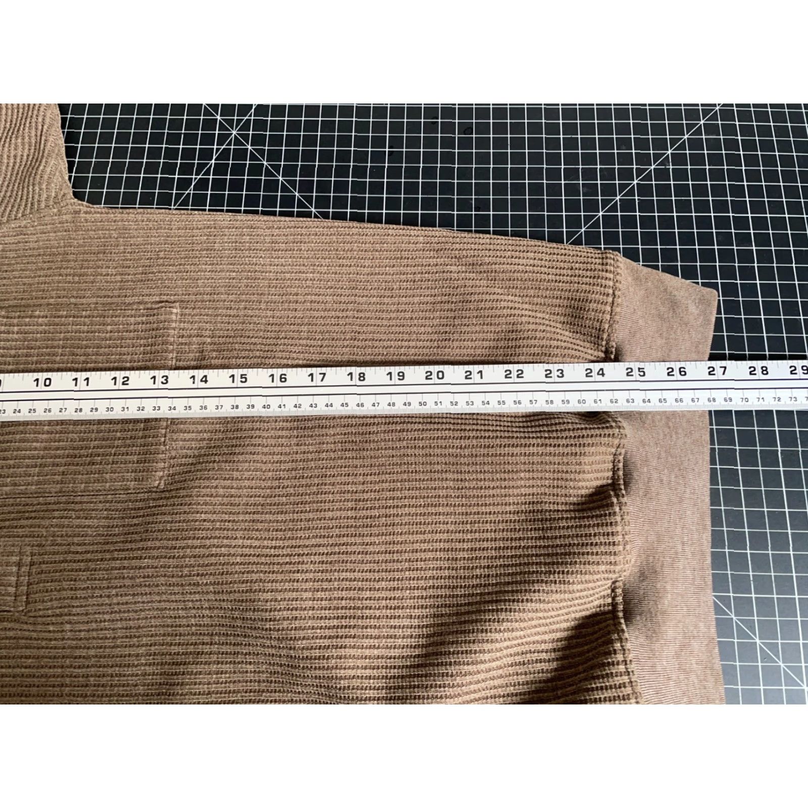 Vintage VINTAGE John Blair Polo Shirt Mens M Brown 90s Textured Waffle Knit Long Sleeve Casual Polo Size US M / EU 48-50 / 2 - 6 Thumbnail