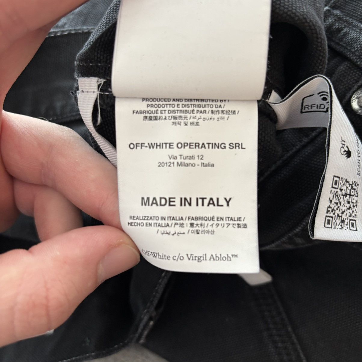 Off-White Off White Black Cargo Pants Size US 34 / EU 50 - 8 Thumbnail