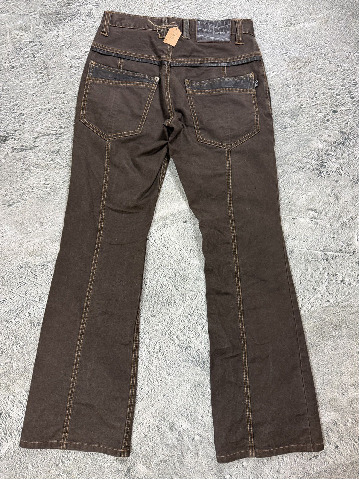 Morgan Homme Morgan Homme Y2K jeans flared brown Size 28" / US 6 / IT 42 - 4 Thumbnail