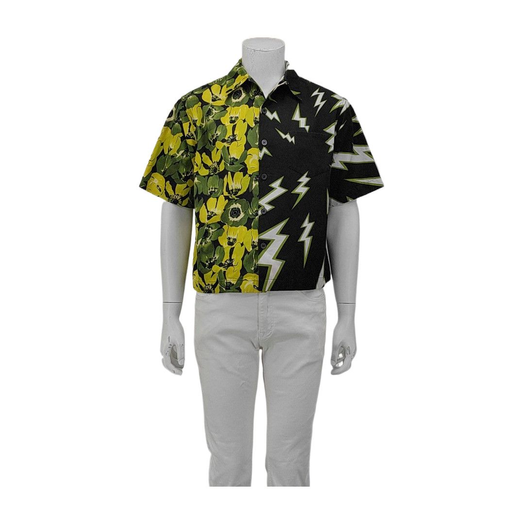 Prada Prada Runway Studded Floral Print Shirt SS12 Size 43 | Grailed