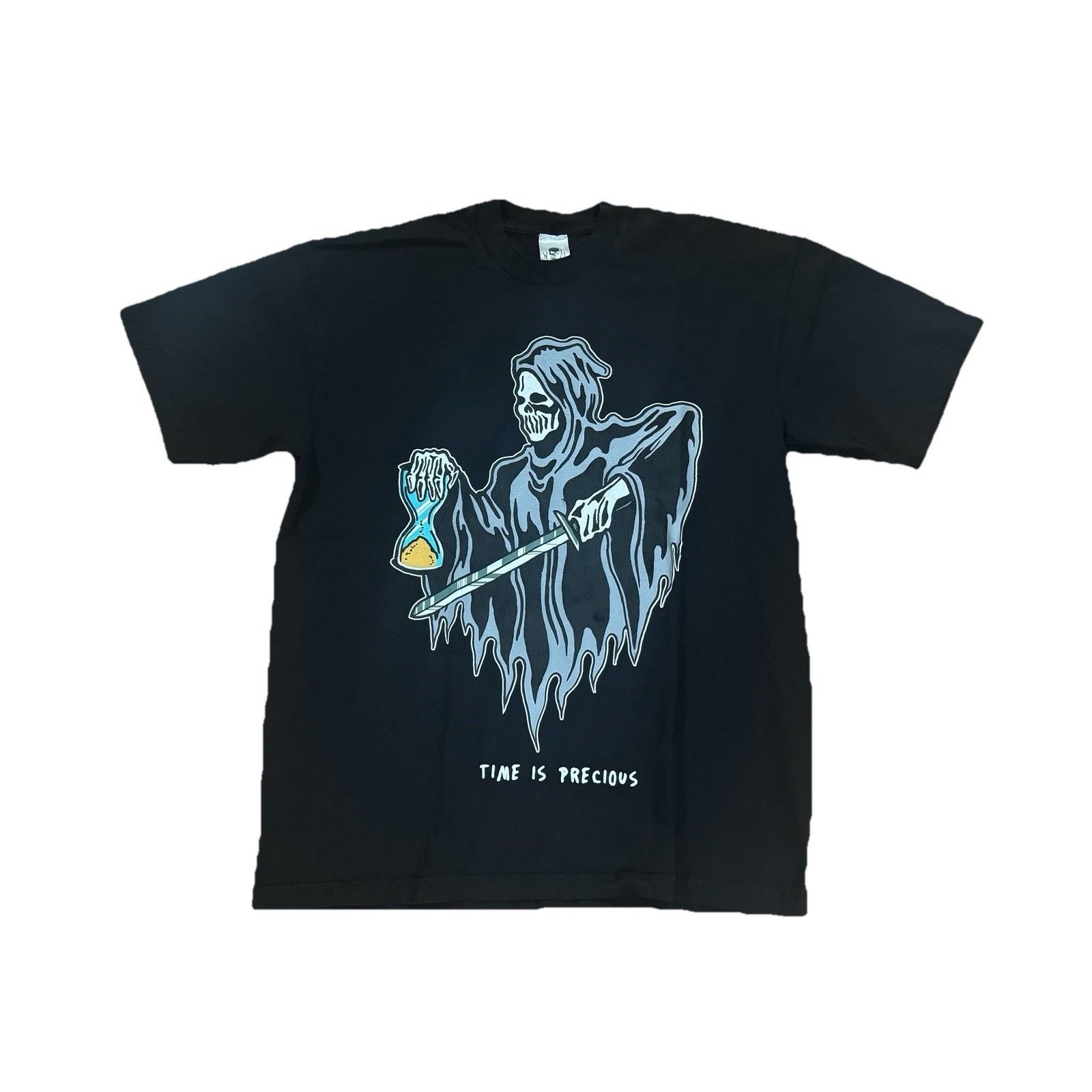 Warren Lotas Men’s Warren Lotas Black Time Is Precious T Shirt Size Large Size US L / EU 52-54 / 3 - 1 Thumbnail