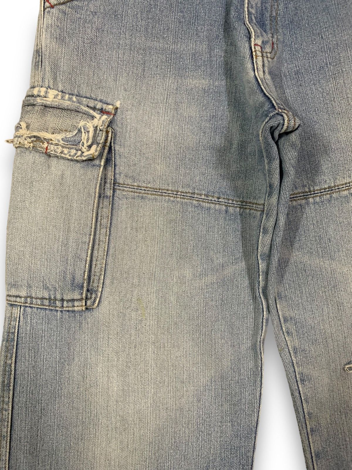 JNCO Y2K Piko Hawaiian Multi-pockets Distressed Baggy Cargo Jeans Size US 31 - 7 Thumbnail