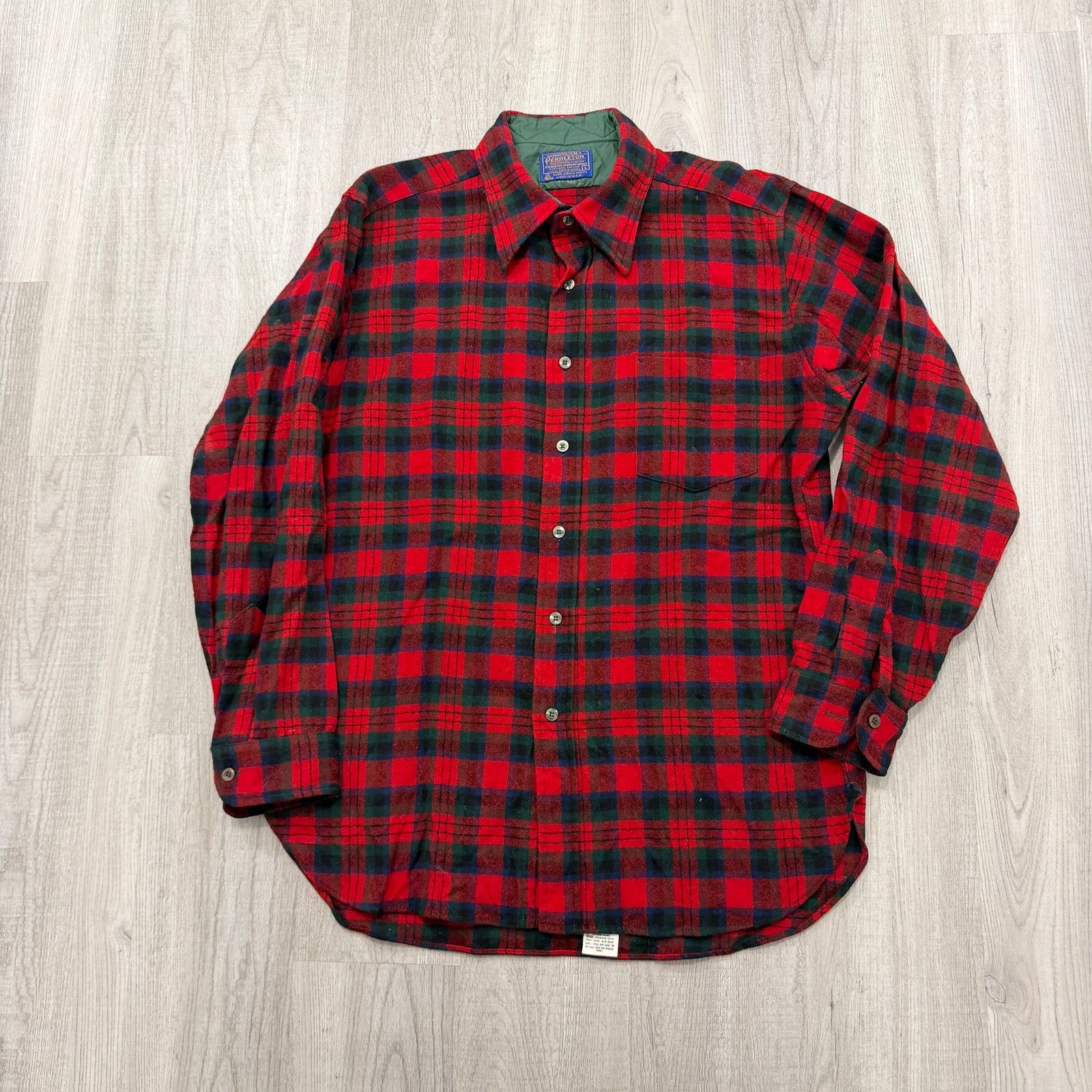 Pendleton Vintage Pendleton Wool Flannel Shirt Men's Large Red Tartan Size US L / EU 52-54 / 3 - 1 Thumbnail