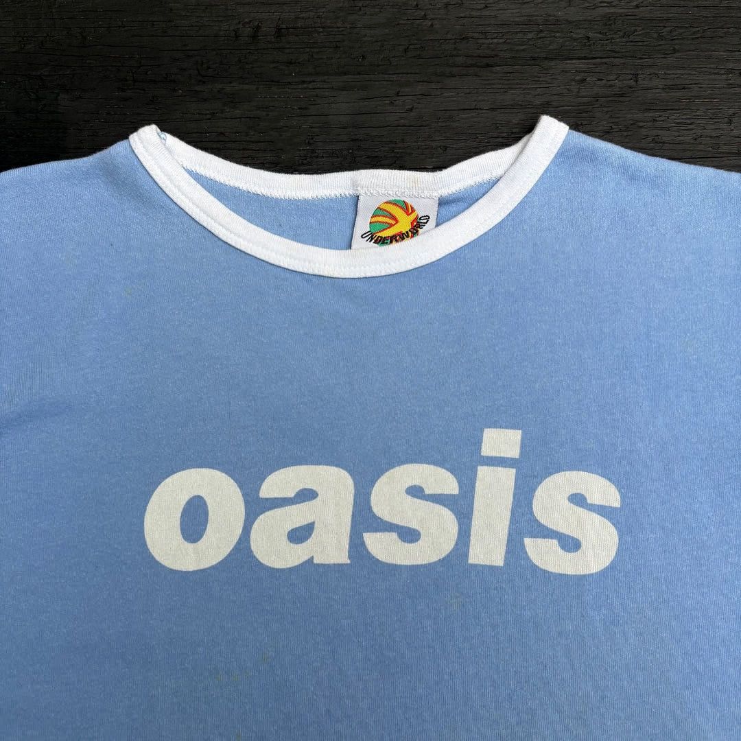 Band Tees Oasis 1996 96 90s Vintage Band Concert Tour Girl Top T-Shirt Size L / US 10 / IT 46 - 2 Thumbnail