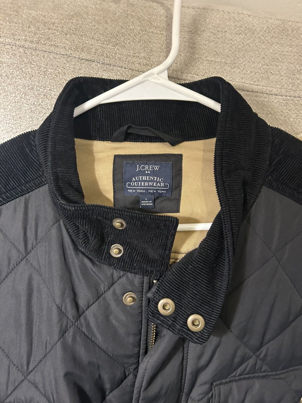 J.Crew J.Crew Mens Quilted Jacket Size US L / EU 52-54 / 3 - 3 Thumbnail