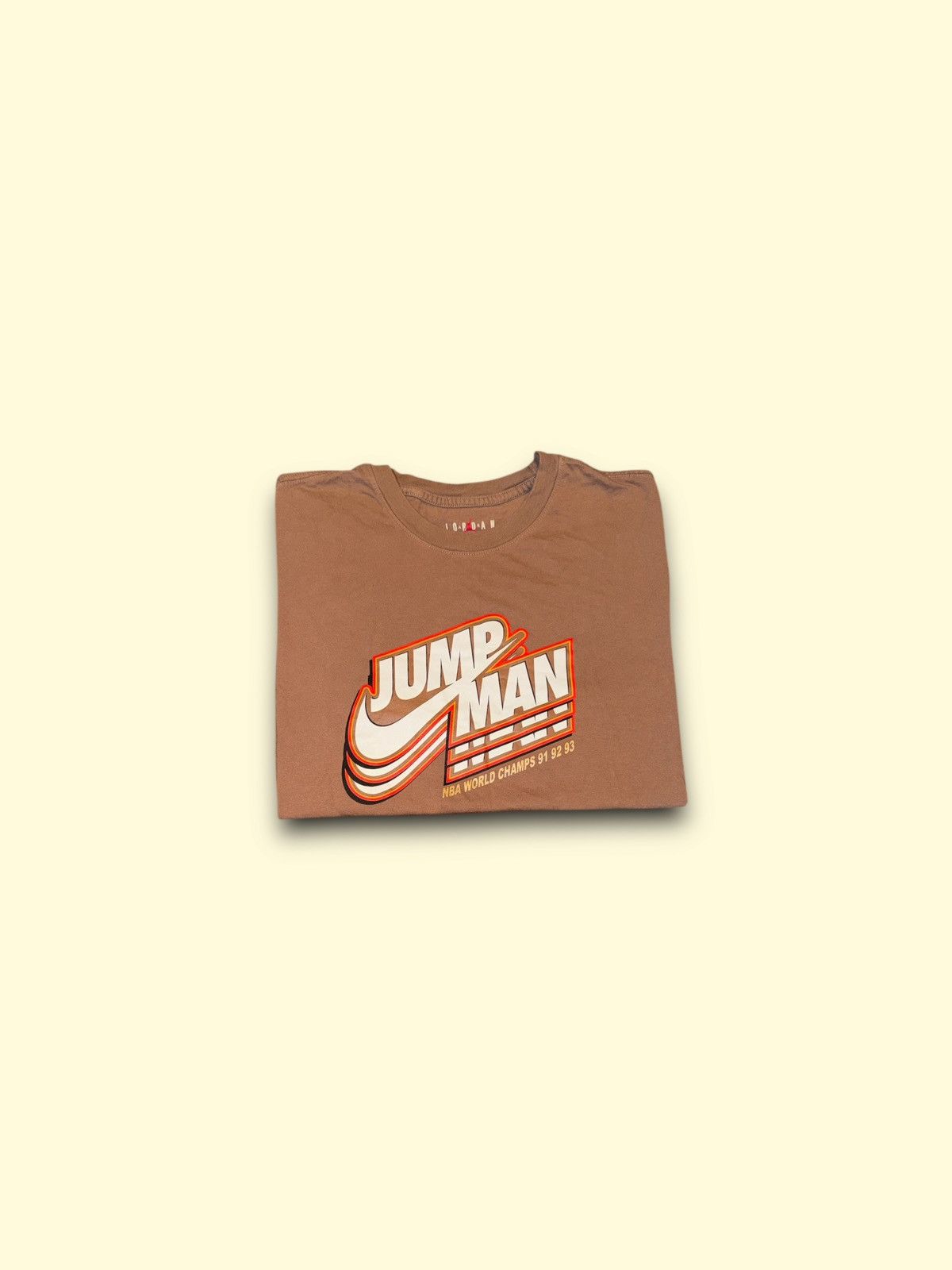 Jordan Brand Nike air Jordan jump man NBA world champs tee brown large Size US L / EU 52-54 / 3 - 1 Thumbnail