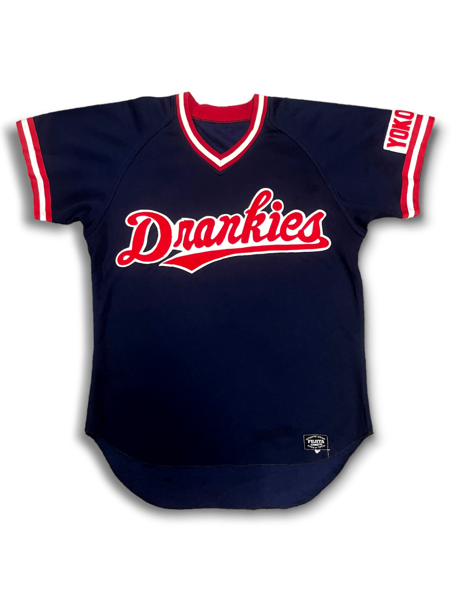 Japanese Brand × MLB Fujita Sangyo Drankies Yokohama Oversized Baseball Jersey Size L / US 10 / IT 46 - 1 Thumbnail