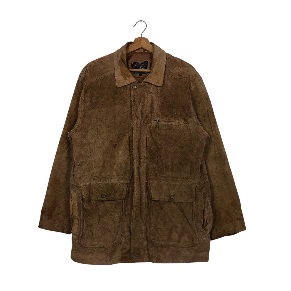 Japanese Brand 📌Vintage Chore Worker Leather Jacket Machope Issey Miyake Size US M / EU 48-50 / 2 - 2 Thumbnail