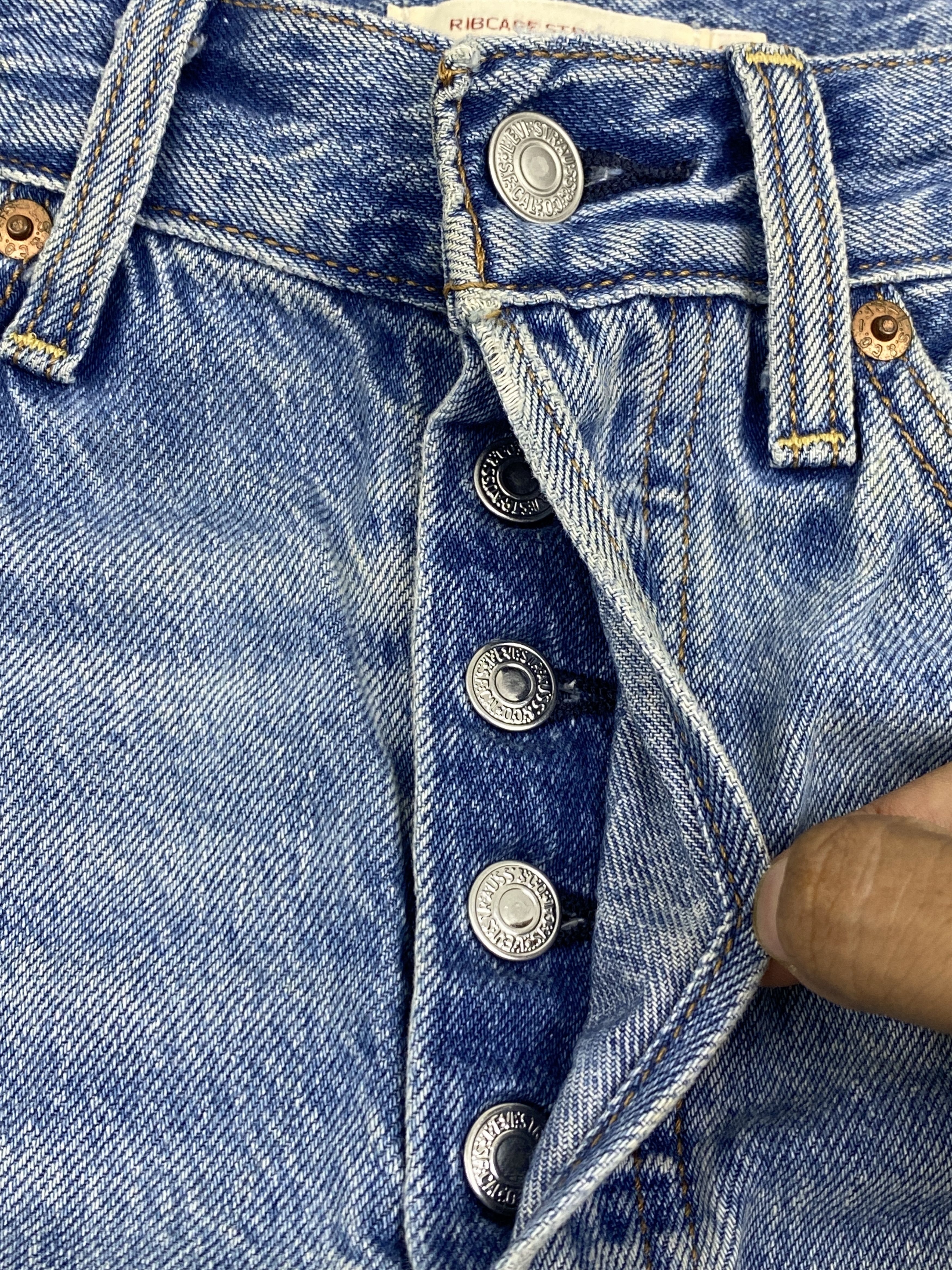 Levi's Vintage Levis Rib Cage Straight Button Fly Jeans DP2764 Size US 26 / EU 42 - 19 Thumbnail